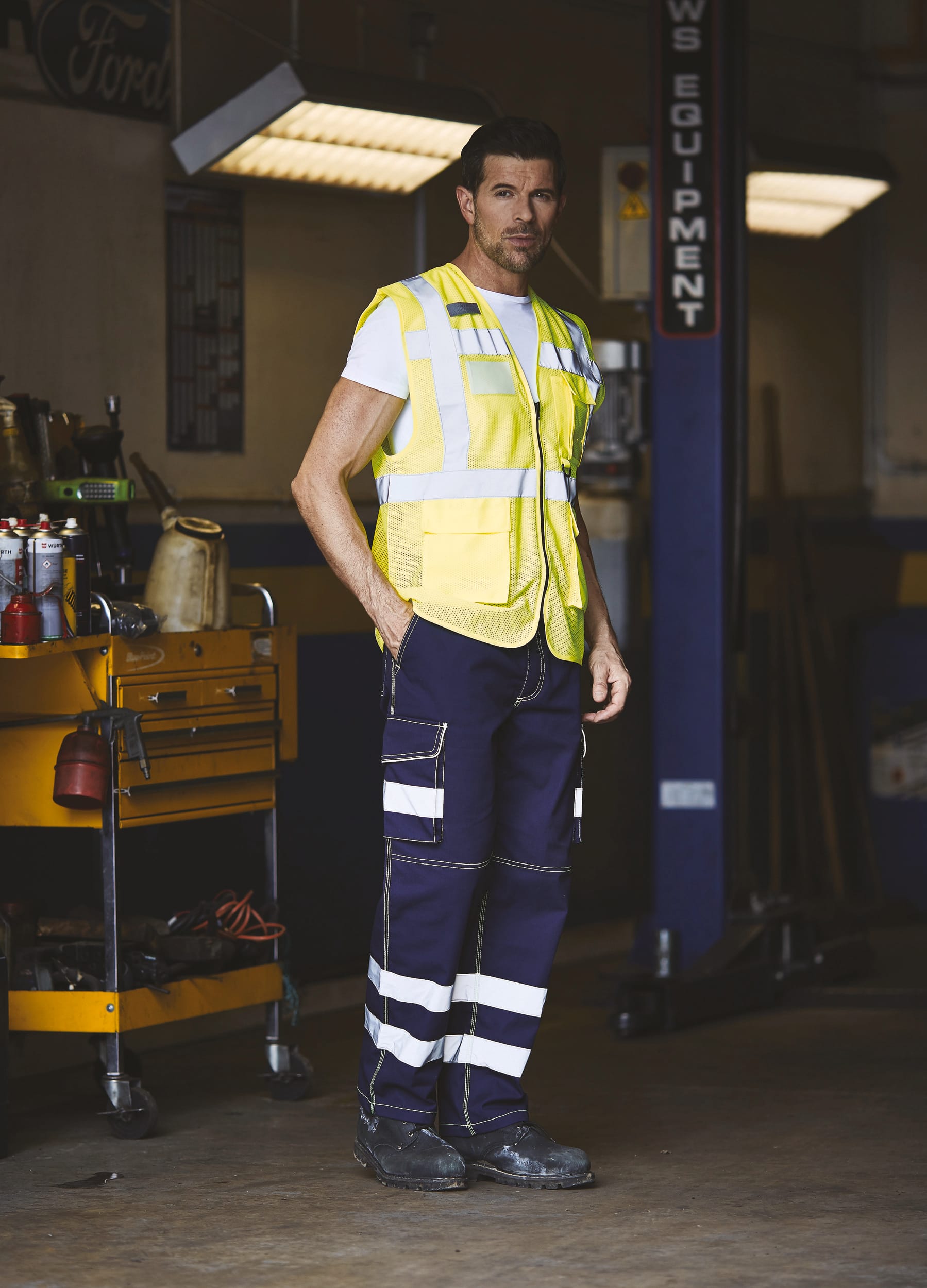 Top Cool - Hi-Vis mesh executive waistcoat