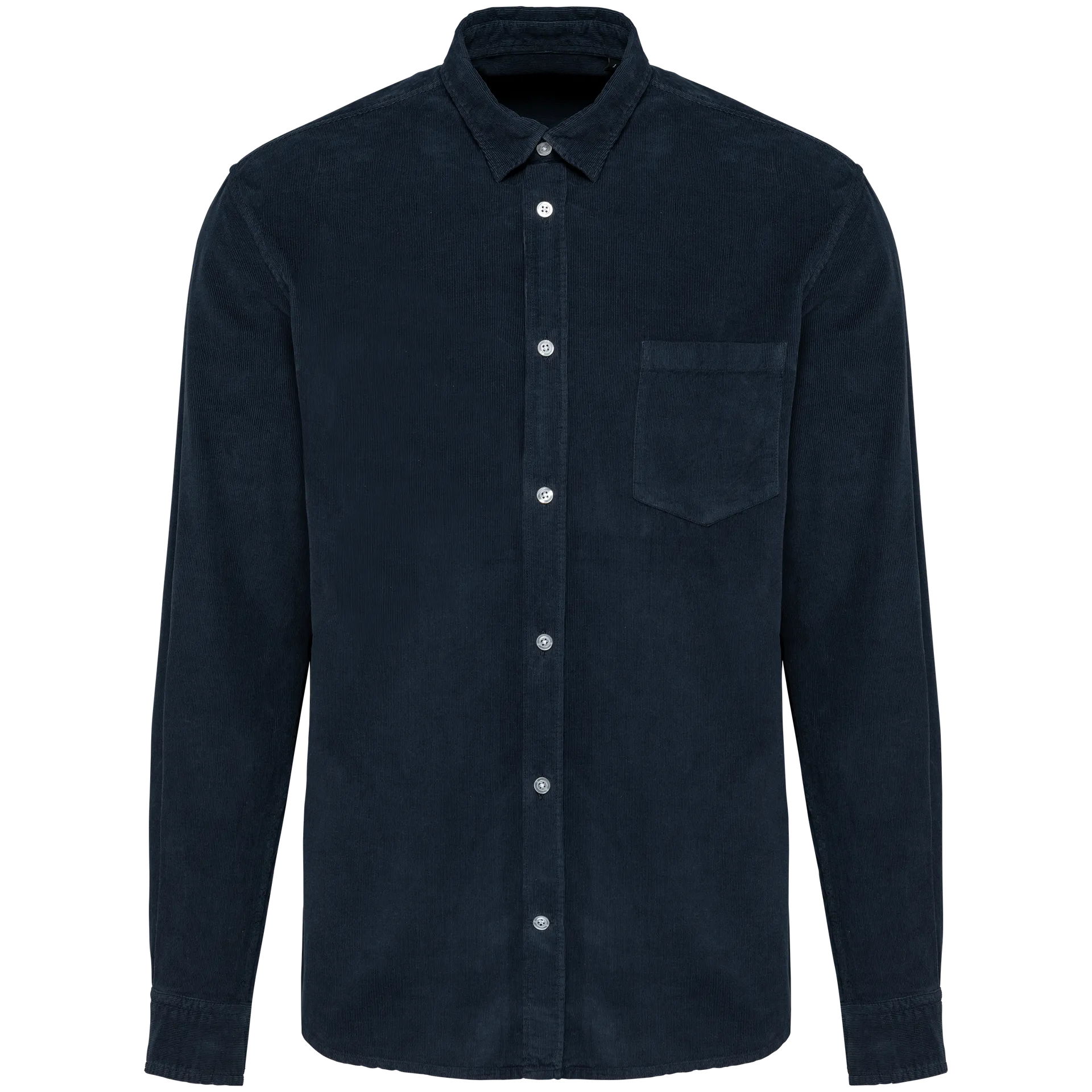 Langarmhemd aus Velours, für Herren