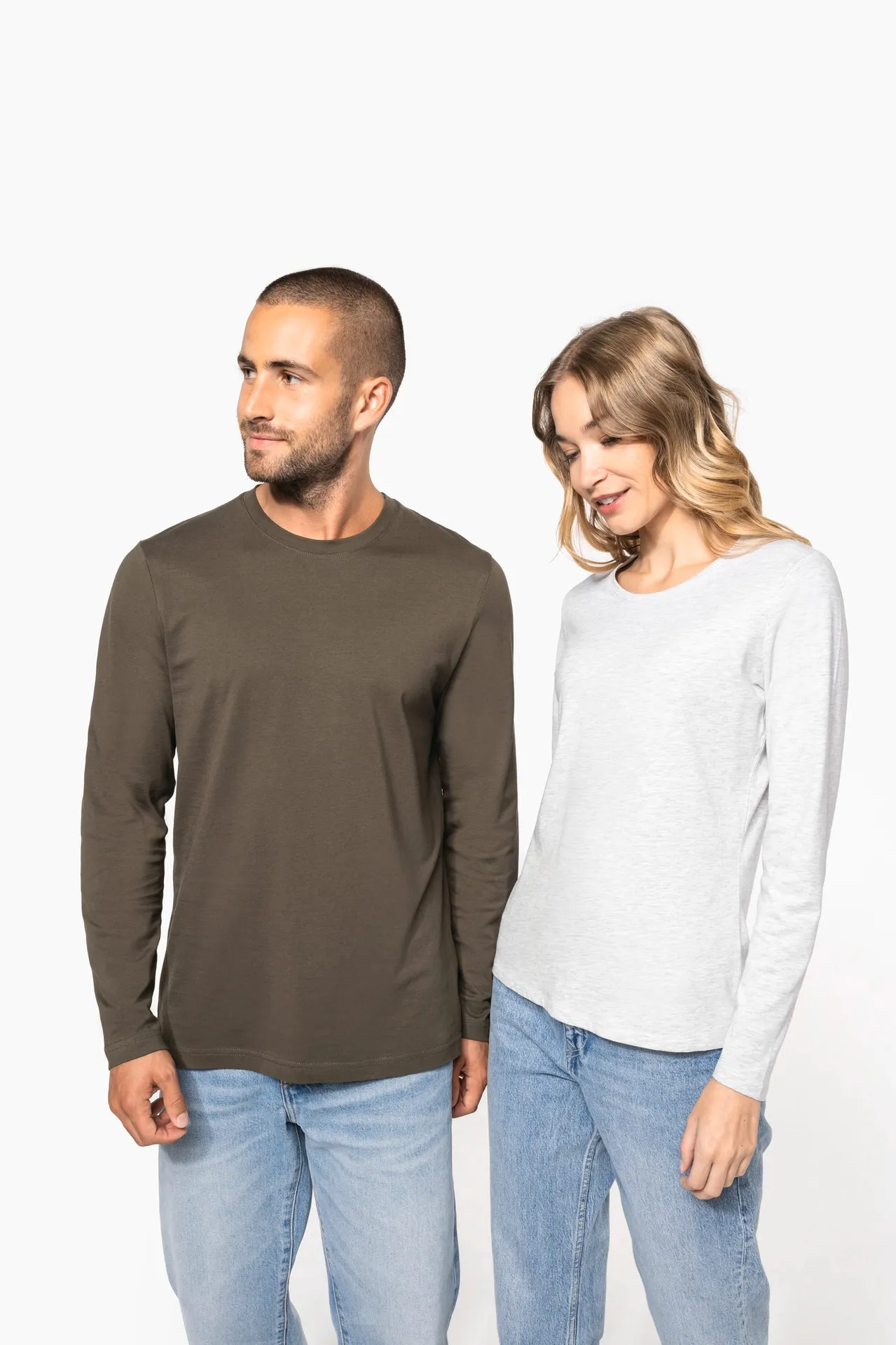 Damen-Langarmshirt mit Rundhalsausschnitt