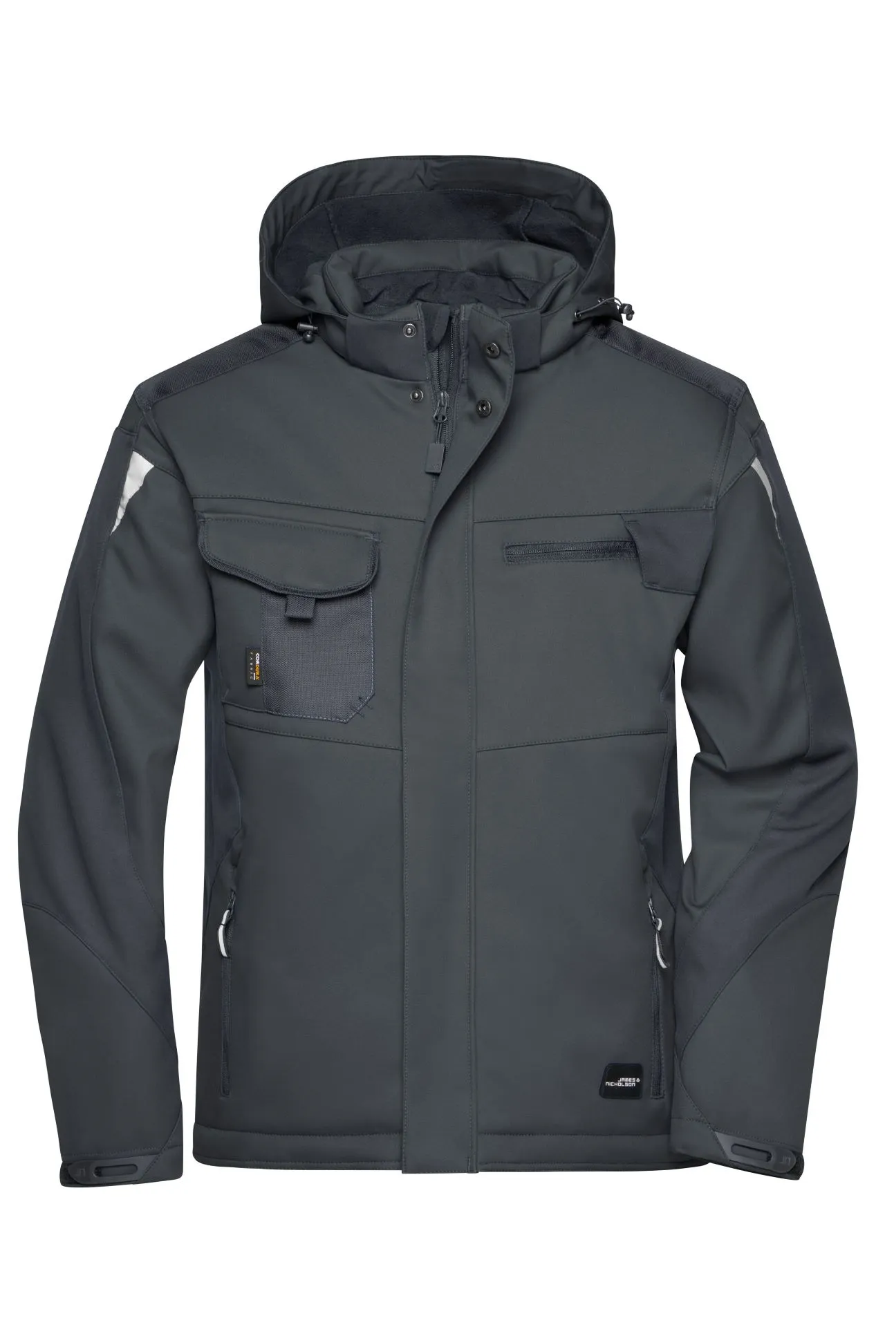 James & Nicholson JN824 – Robuste Winter Softshelljacke mit CORDURA® & Futter