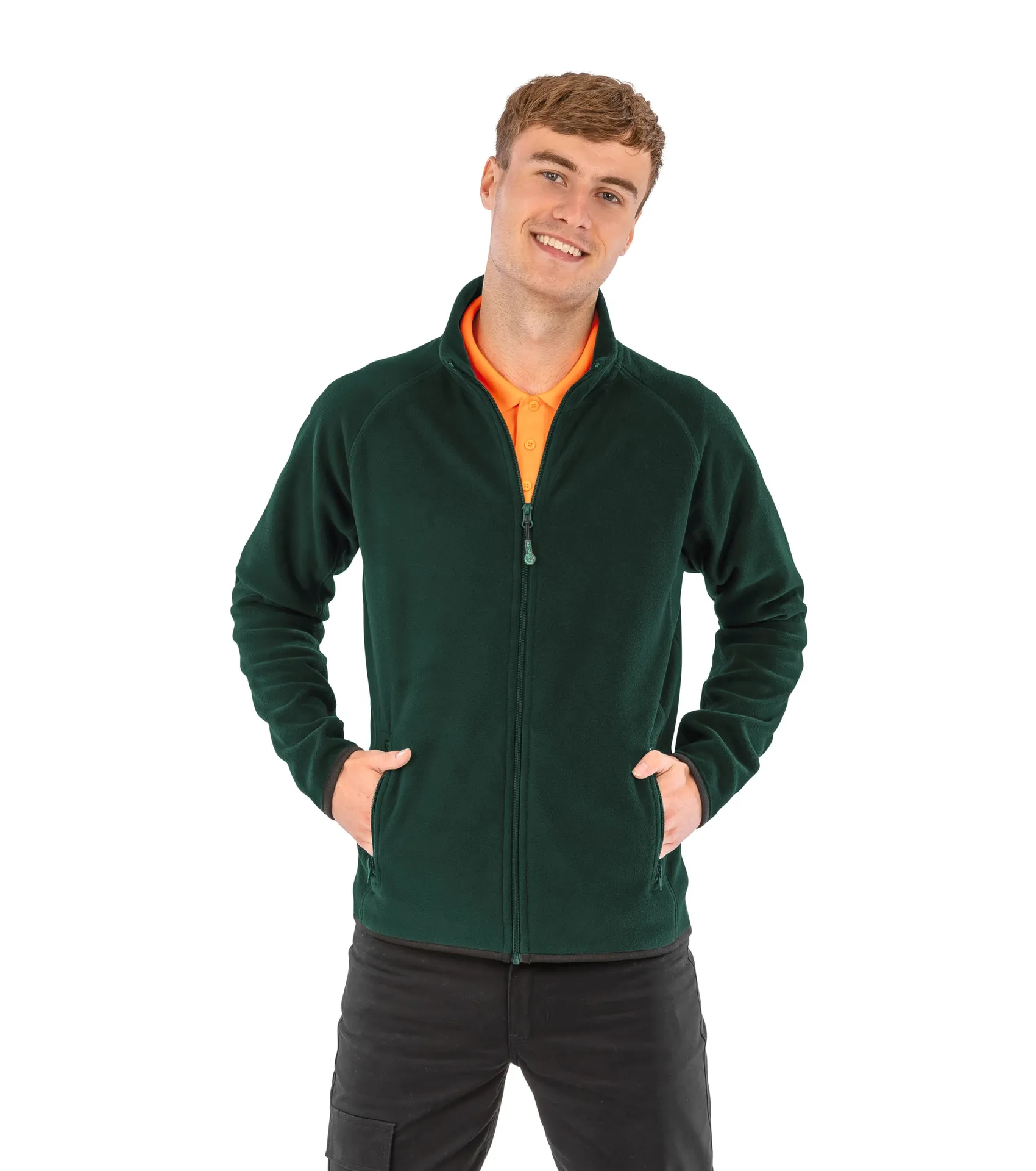 Polarthermie-Jacke aus recyceltem Fleece.