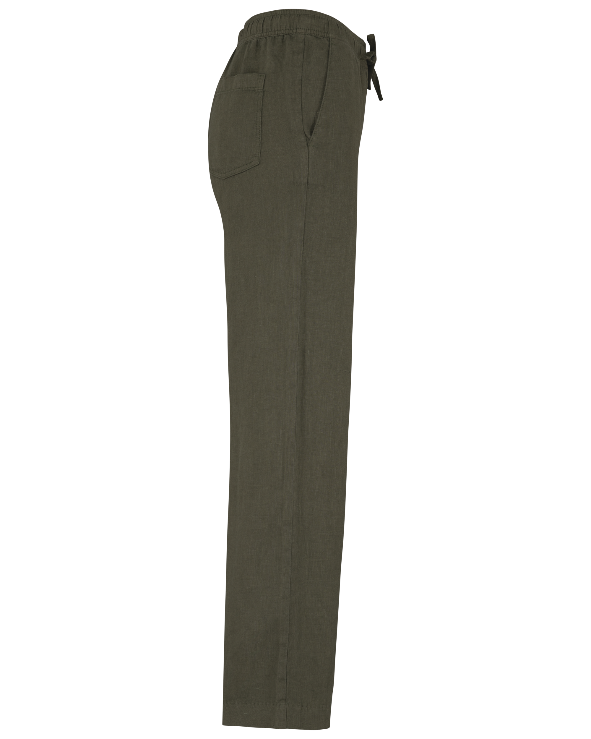 Ausgewaschene Damenhose aus Leinen