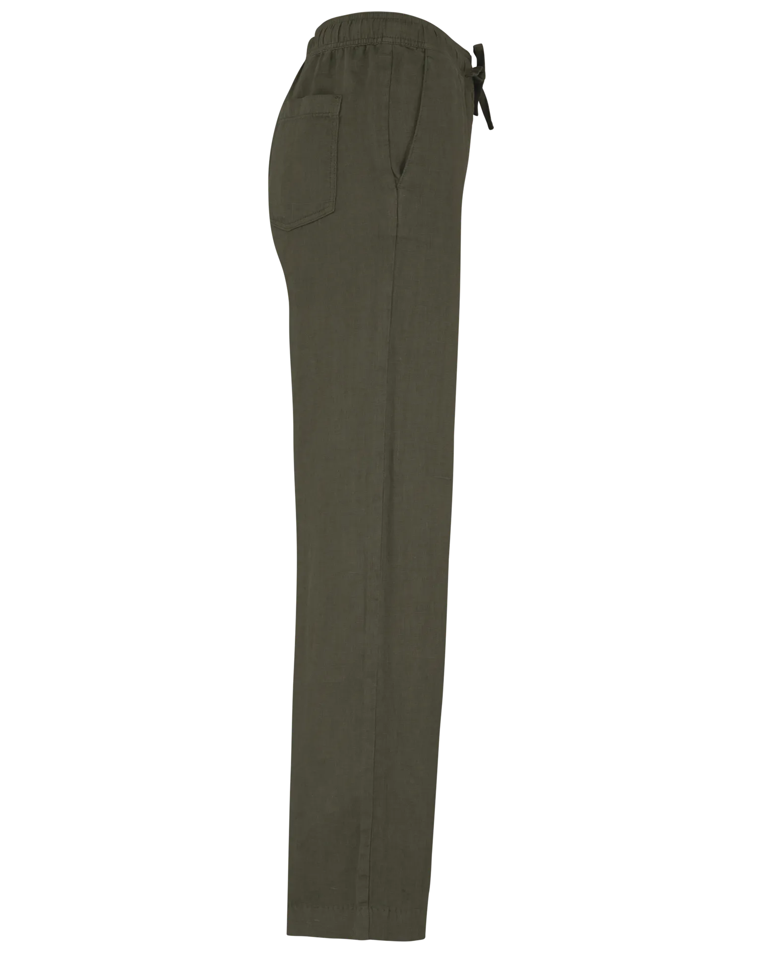 Ausgewaschene Damenhose aus Leinen