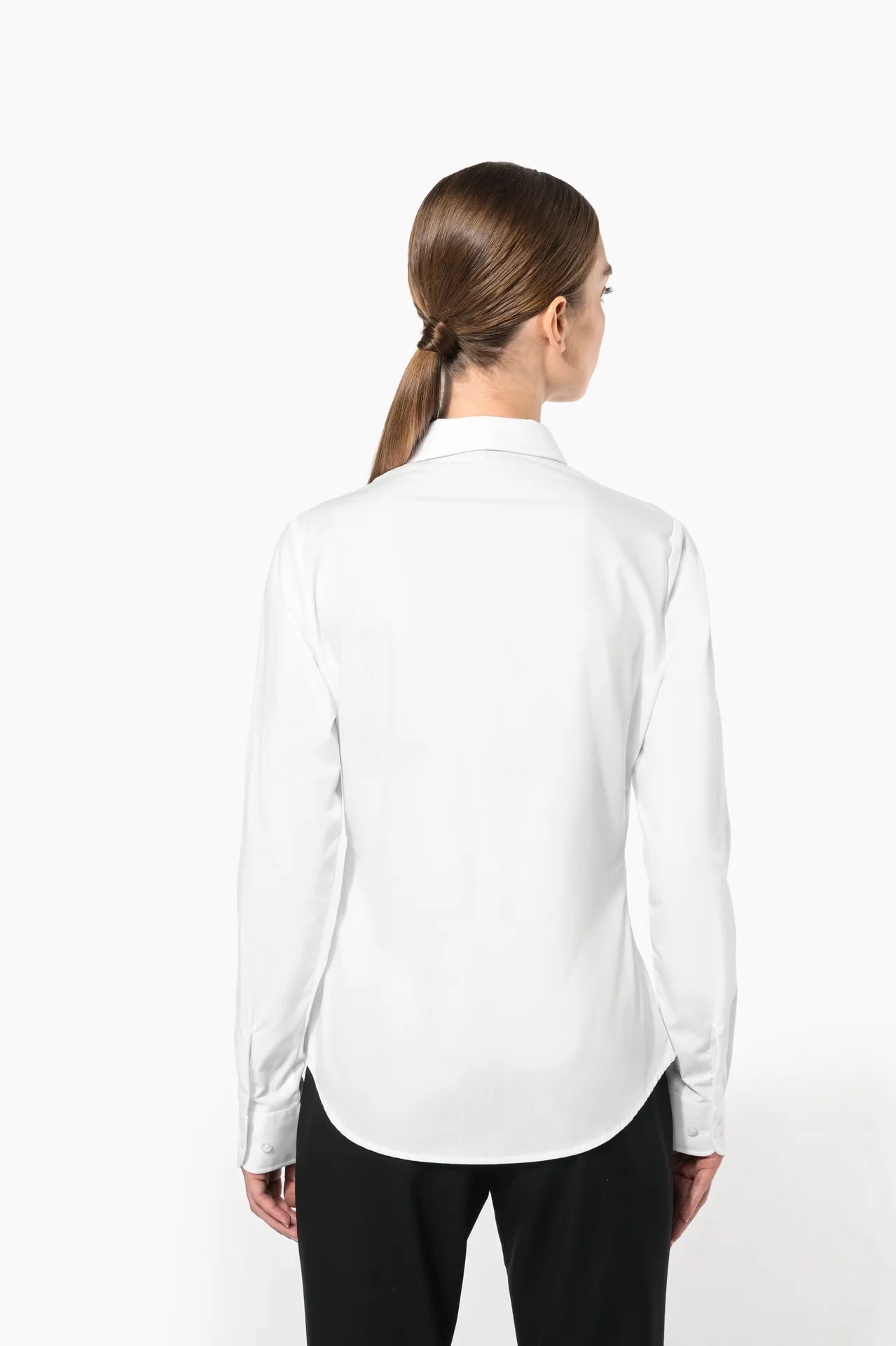 Damen Popelinebluse Langarm