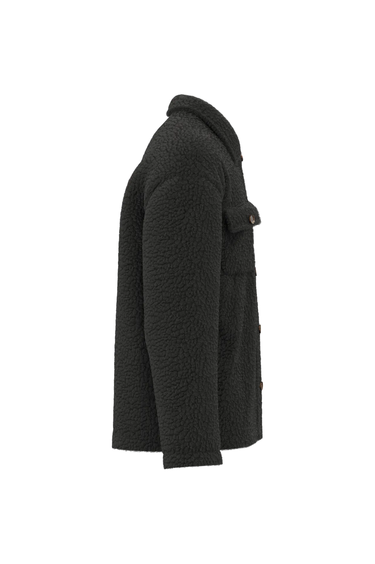 Unisex-Überhemd aus Sherpa mit überschnittenen Schultern