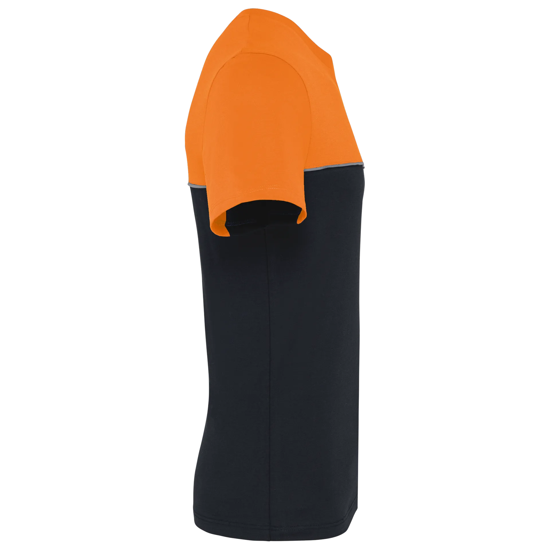 Zweifarbiges umweltfreundliches Unisex-T-Shirt mit kurzen Ärmeln