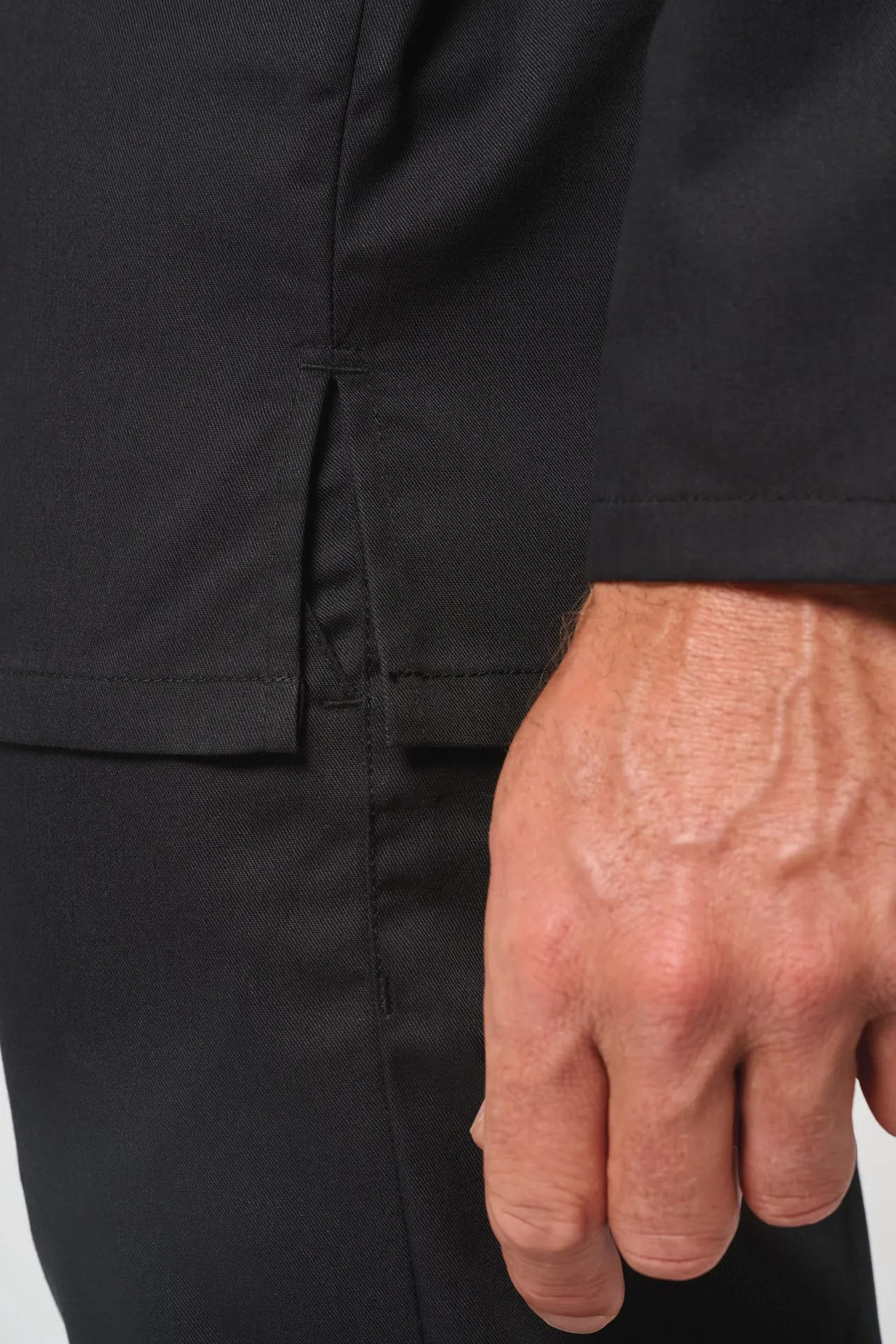 Umweltfreundliche Unisex-Kochjacke mit langen Ärmeln