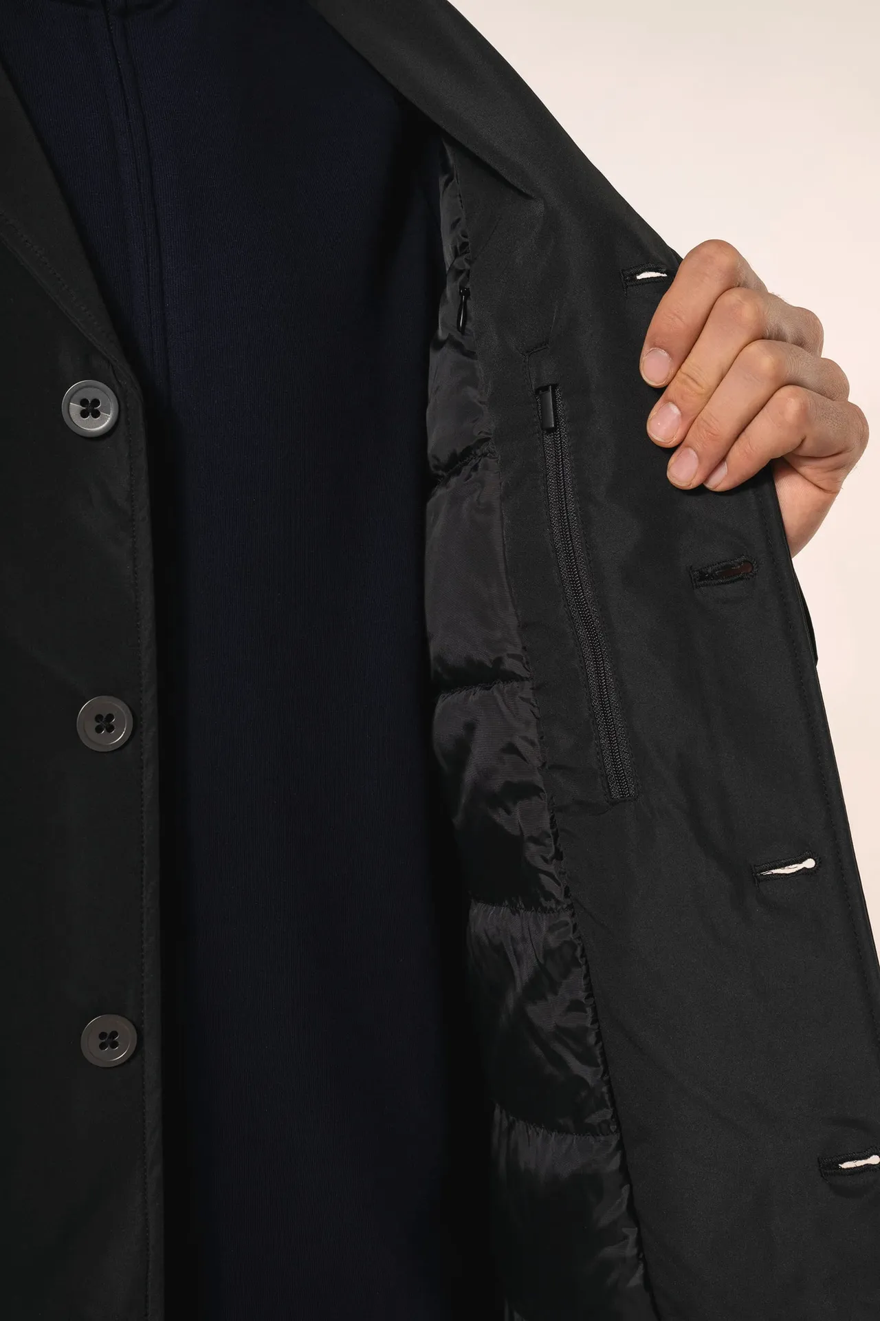 Strukturierter Herren-Trenchcoat