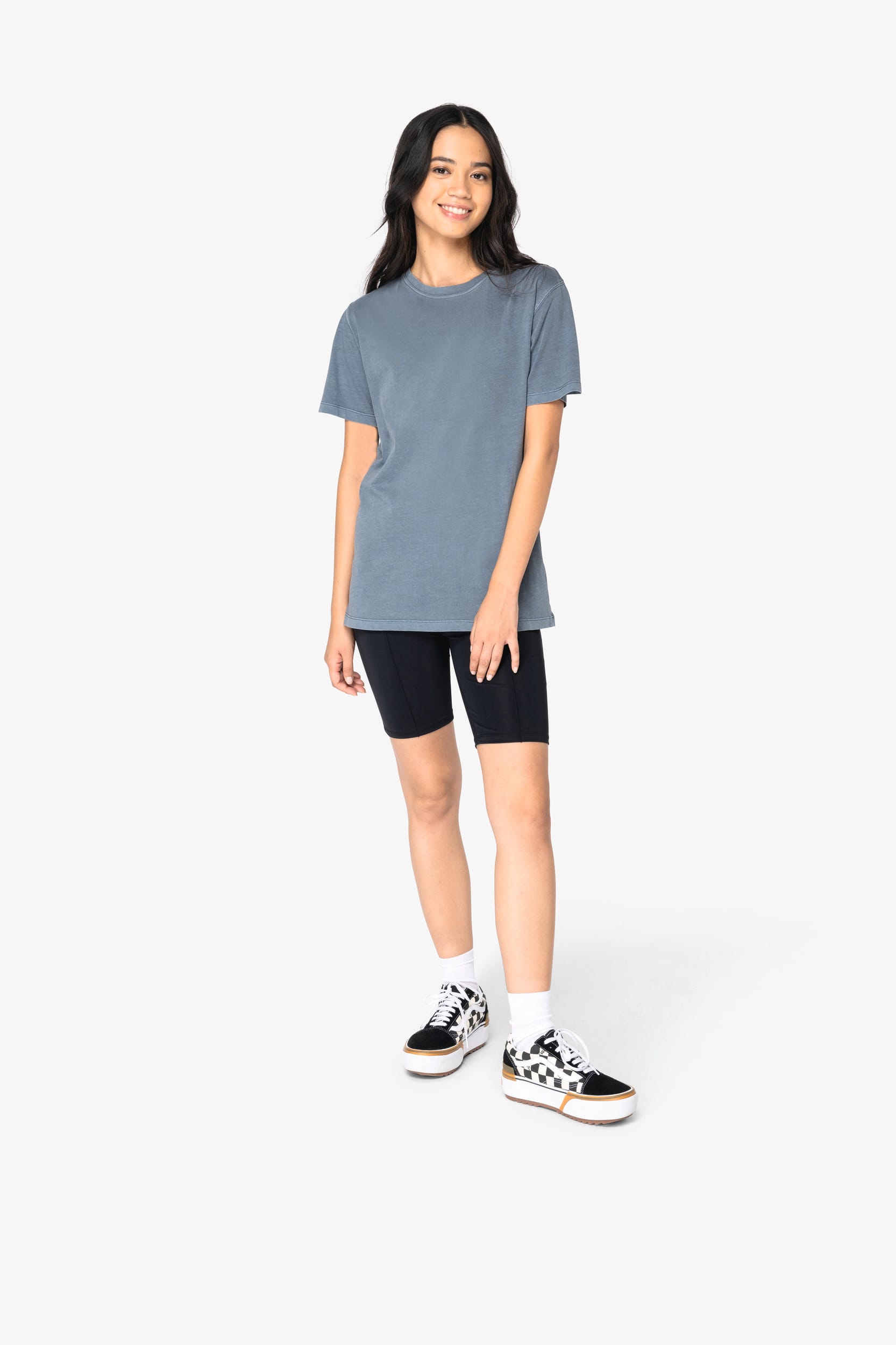 Ausgewaschenes Damen-T-Shirt Ausgewaschenes Damen-T-Shirt