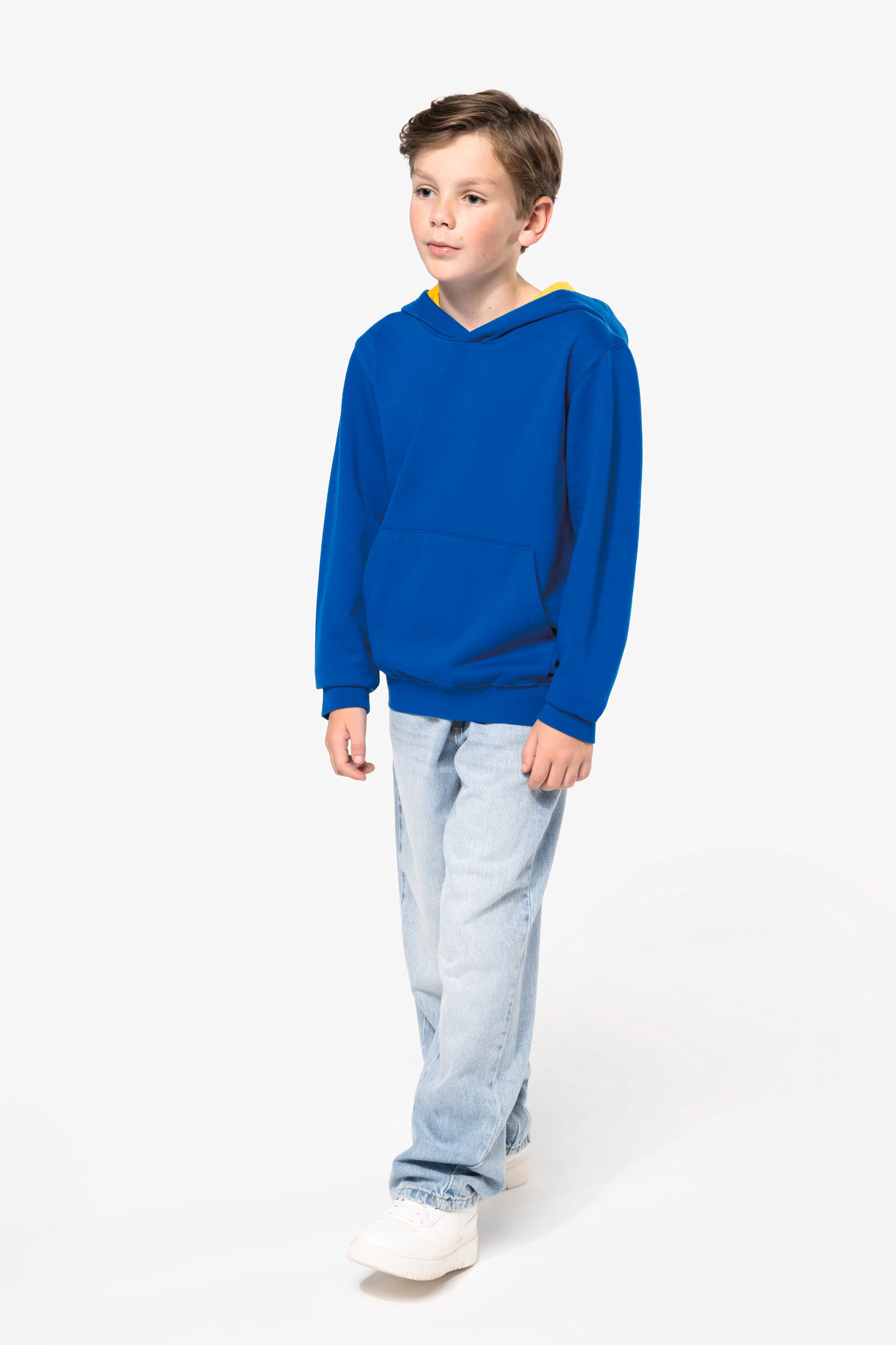 Kinder Kapuzenshirt Bicolor