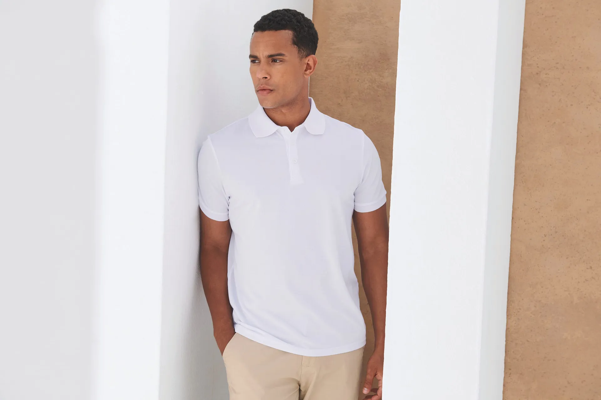 Polohemd für Herren aus recyceltem Polyester