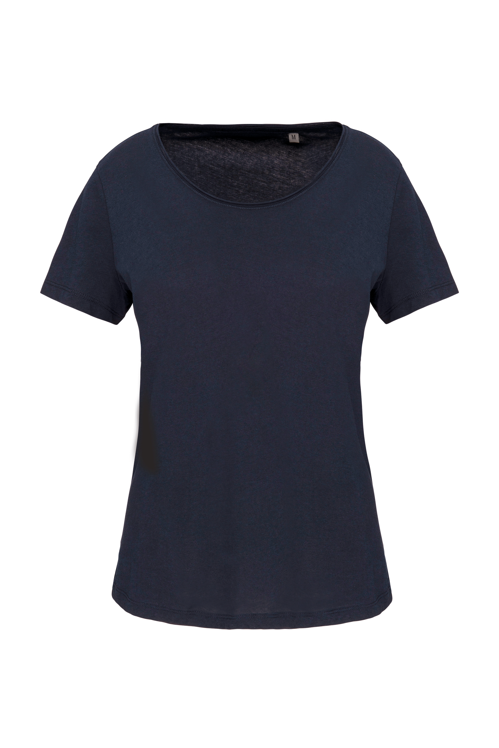Bio-T-Shirt für Damen mit kurzen Ärmeln und ungesäumtem Halsausschnitt