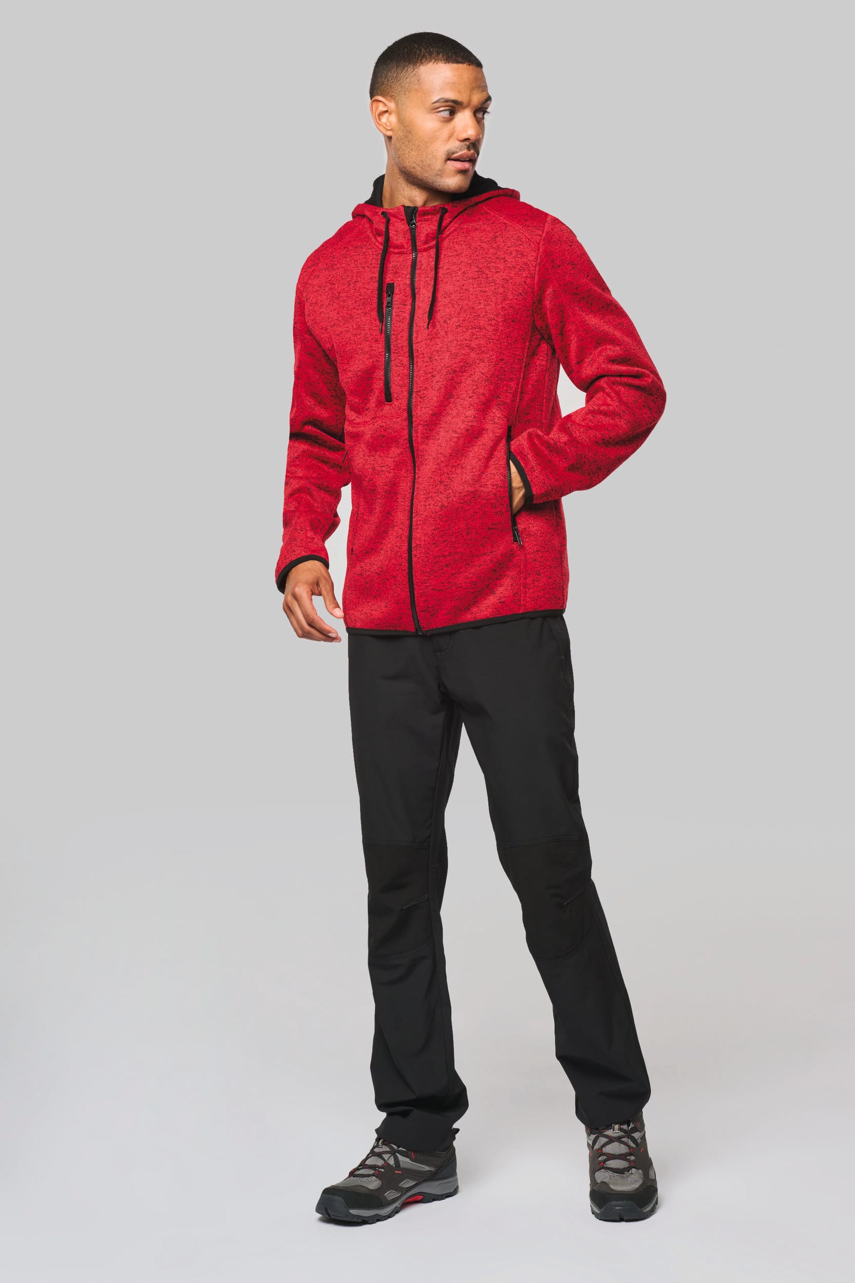 Herren-Hoodie aus Chiné