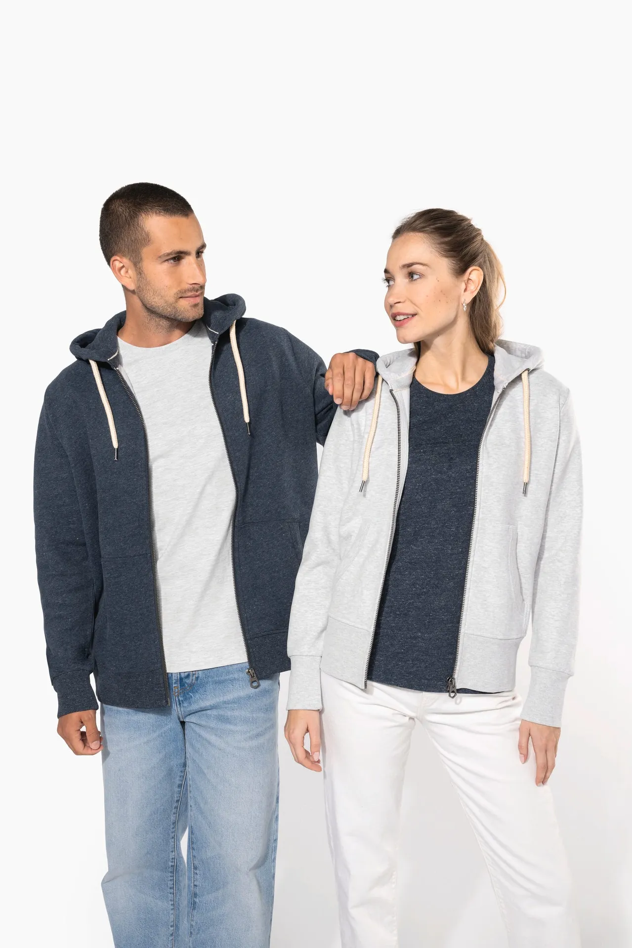 Damen Kapuzensweatshirt mit Reißverschluss