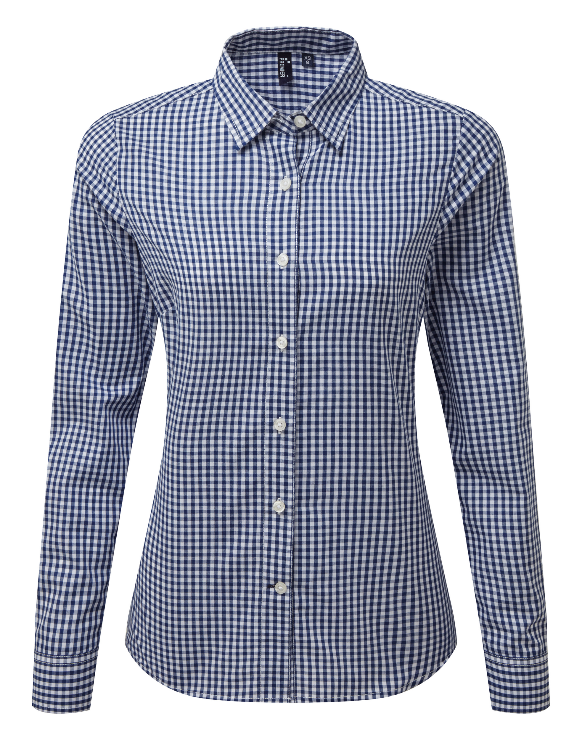 Bluse mit großen Vichy-Karos