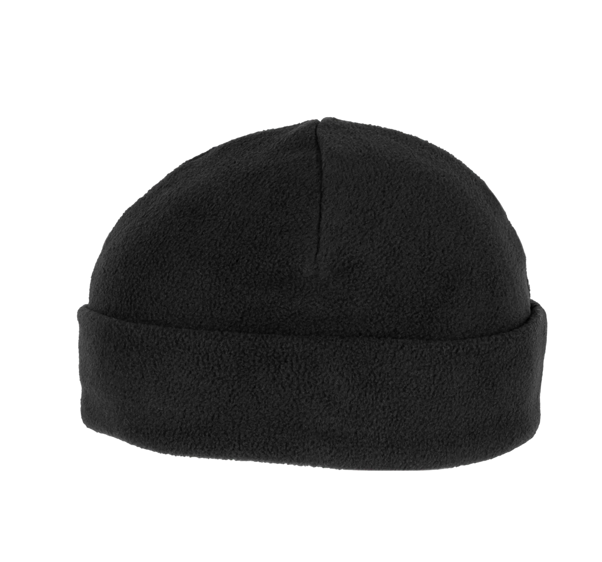 Recycelte Mütze aus Mikrofleece mit Umschlag