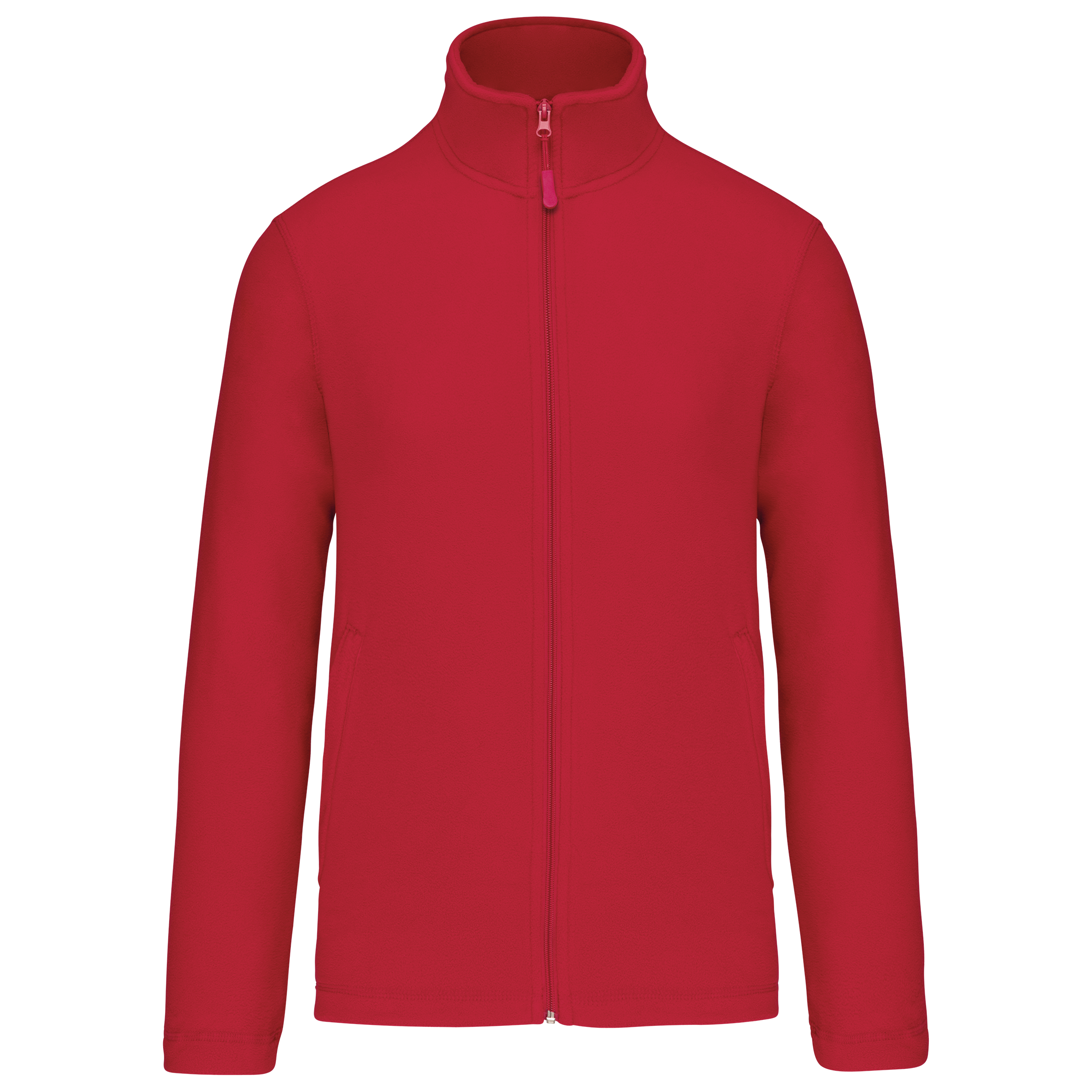 Mikrofleece-Jacke durchgehender Reißverschluss
