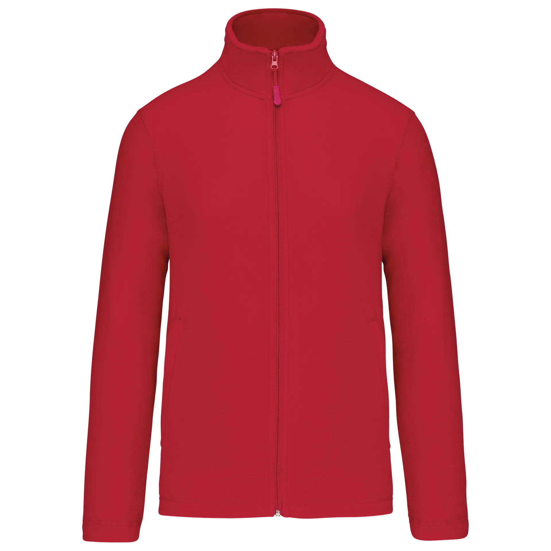 Mikrofleece-Jacke durchgehender Reißverschluss