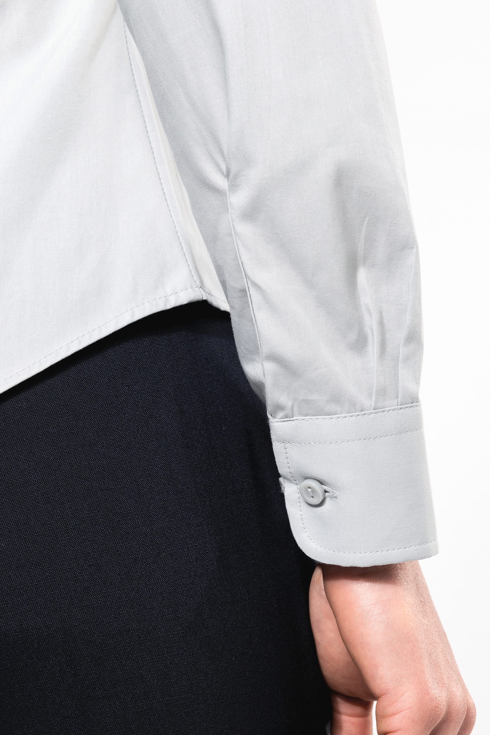 Damen Popelinebluse Langarm