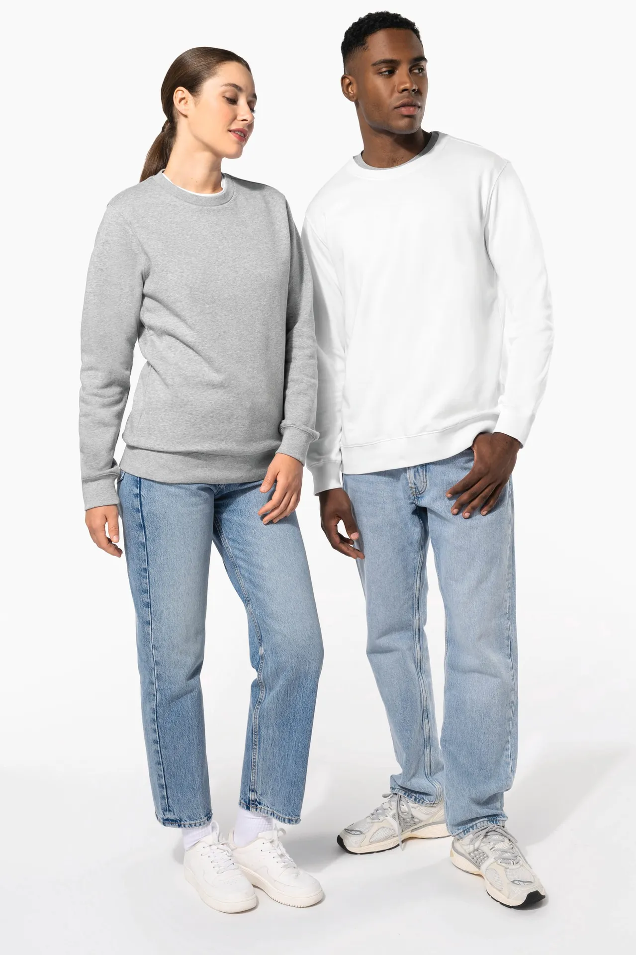 Unisex-Sweatshirt mit Rundhalsausschnitt 80/20