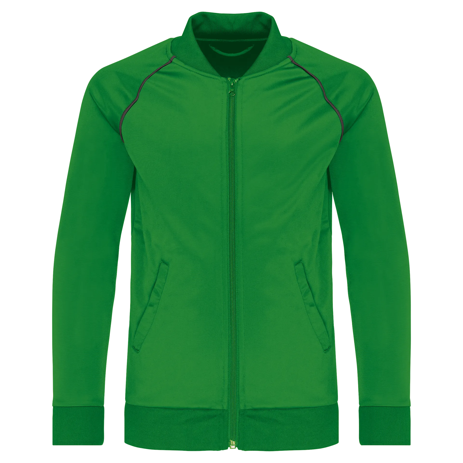 Trainingsjacke mit Reißverschluss und Paspel für Kinder