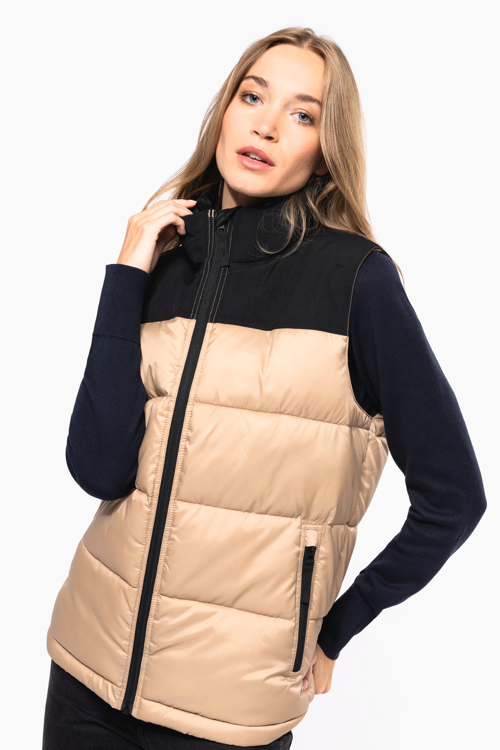 Gesteppter Unisex-Bodywarmer in zwei Farbtönen