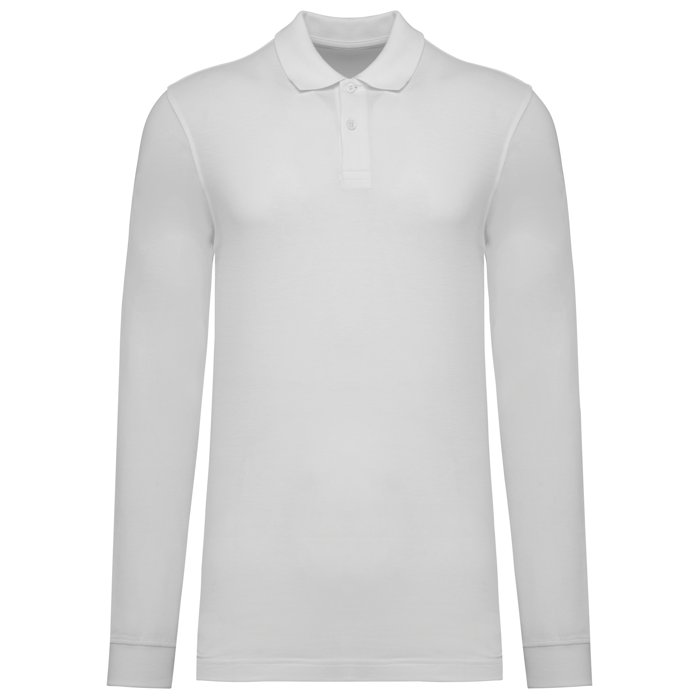 Herren Piqué-Polohemd lange Ärmel Bio-180