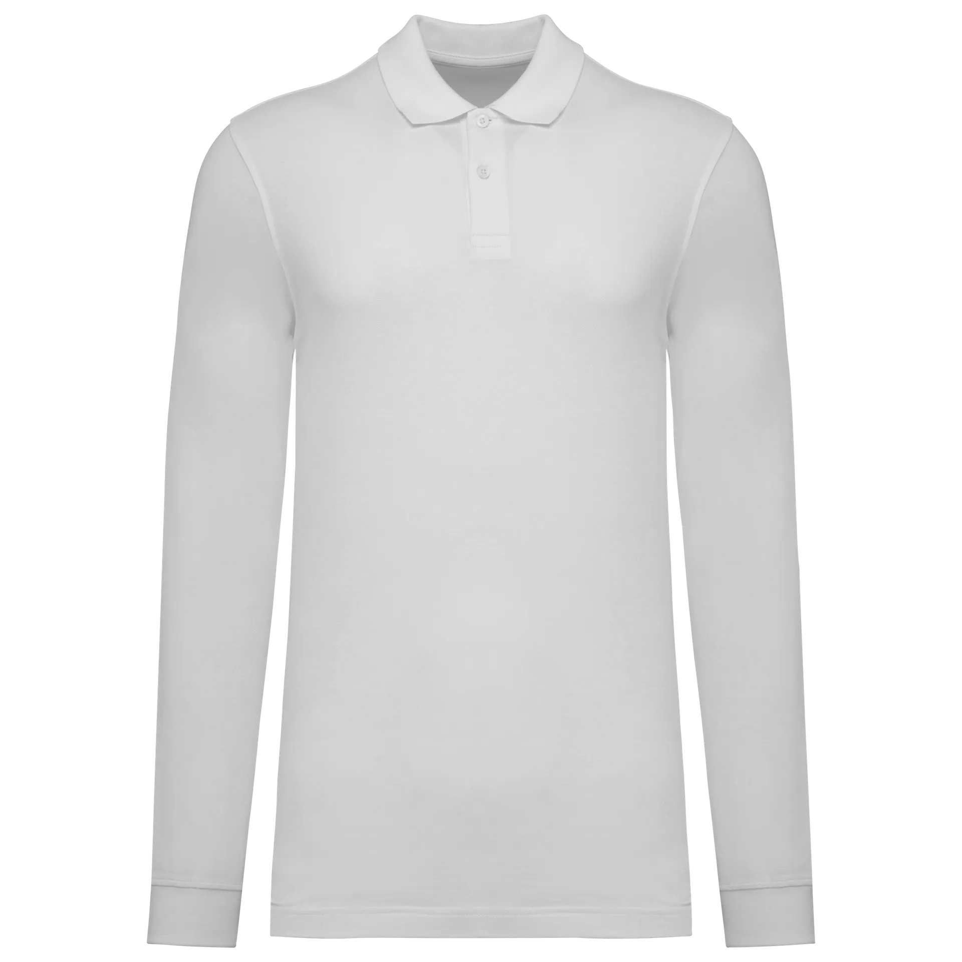 Herren Piqué-Polohemd lange Ärmel Bio-180