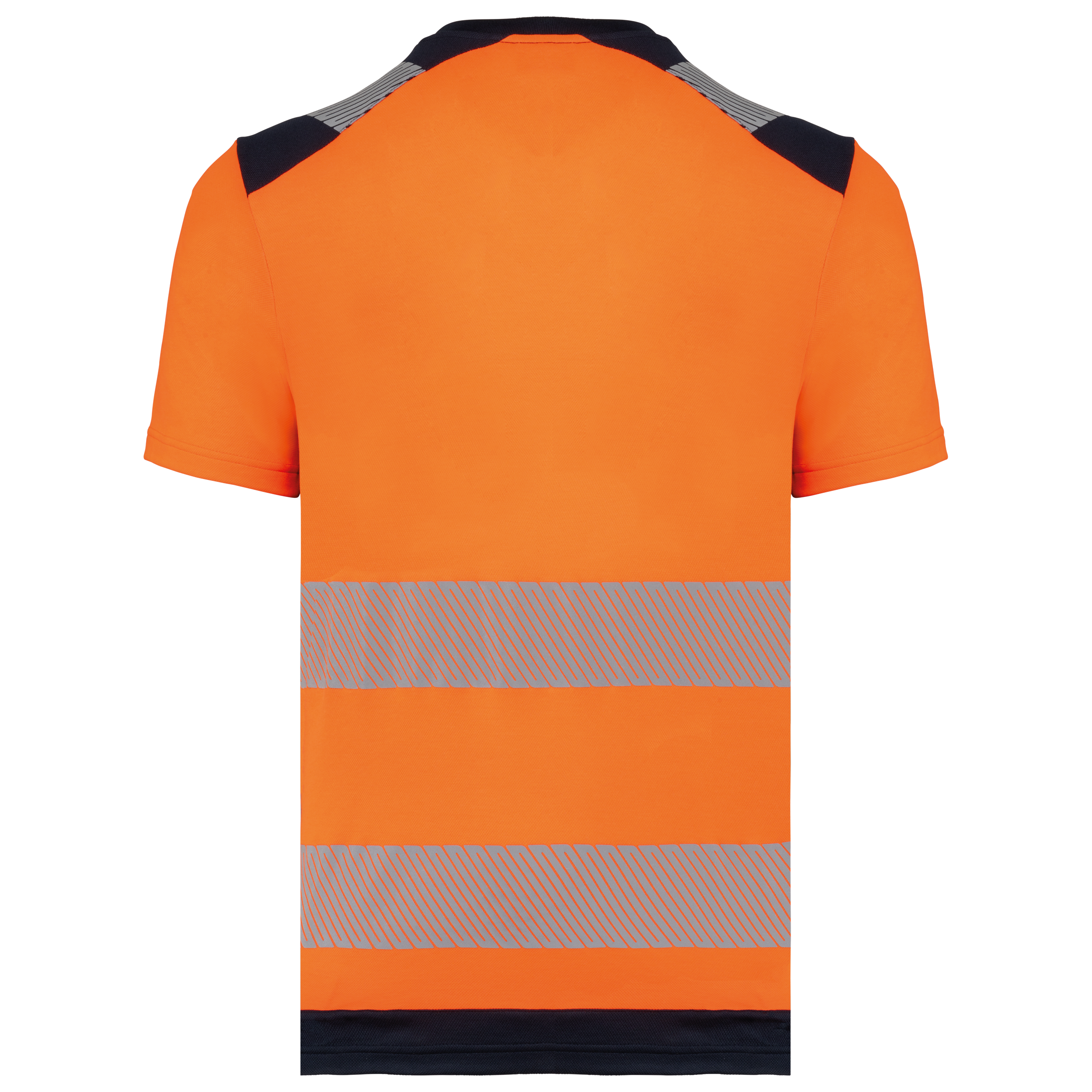 Recyceltes Sicherheits-T-Shirt mit Rundhalsausschnitt und kurzen Ärmeln