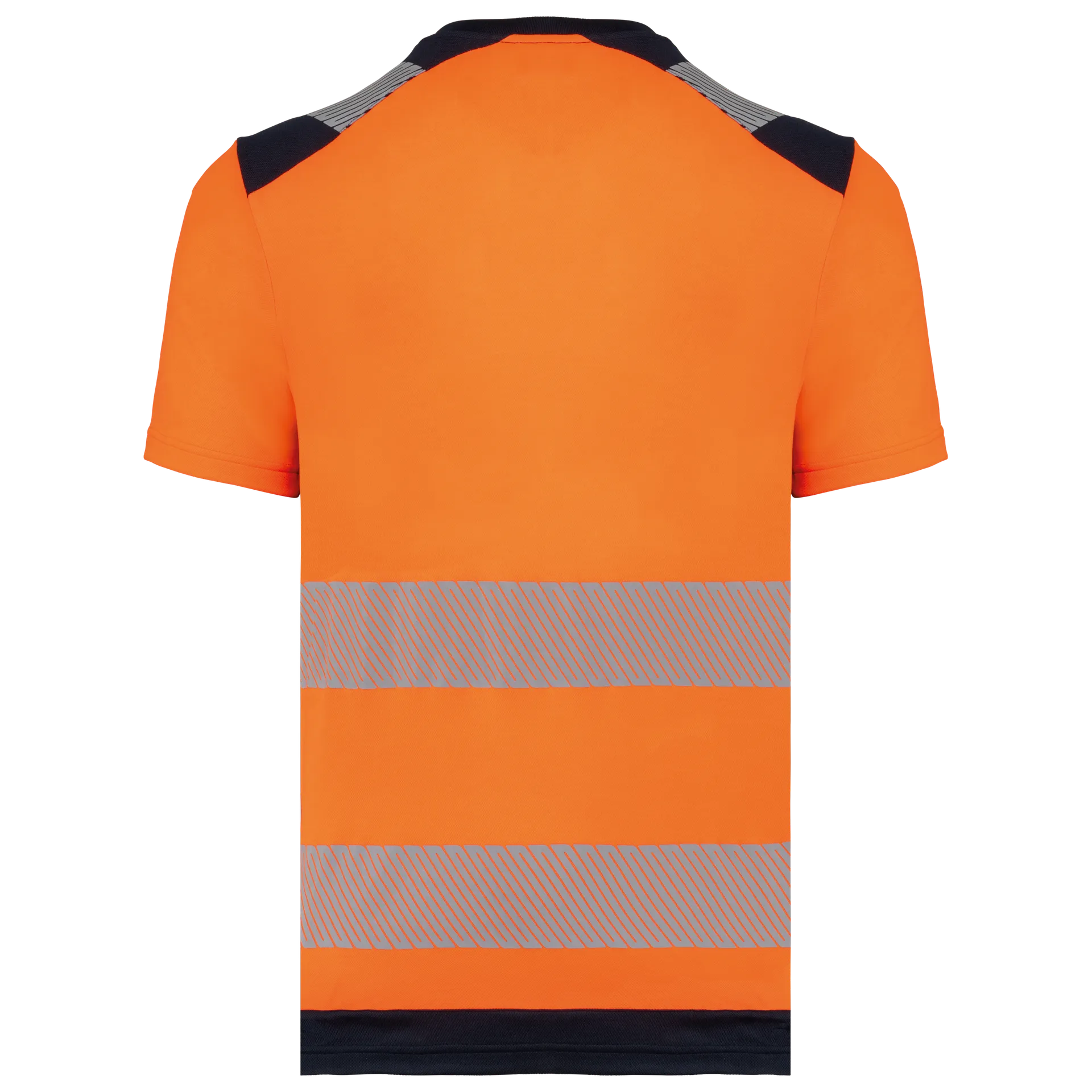 Recyceltes Sicherheits-T-Shirt mit Rundhalsausschnitt und kurzen Ärmeln