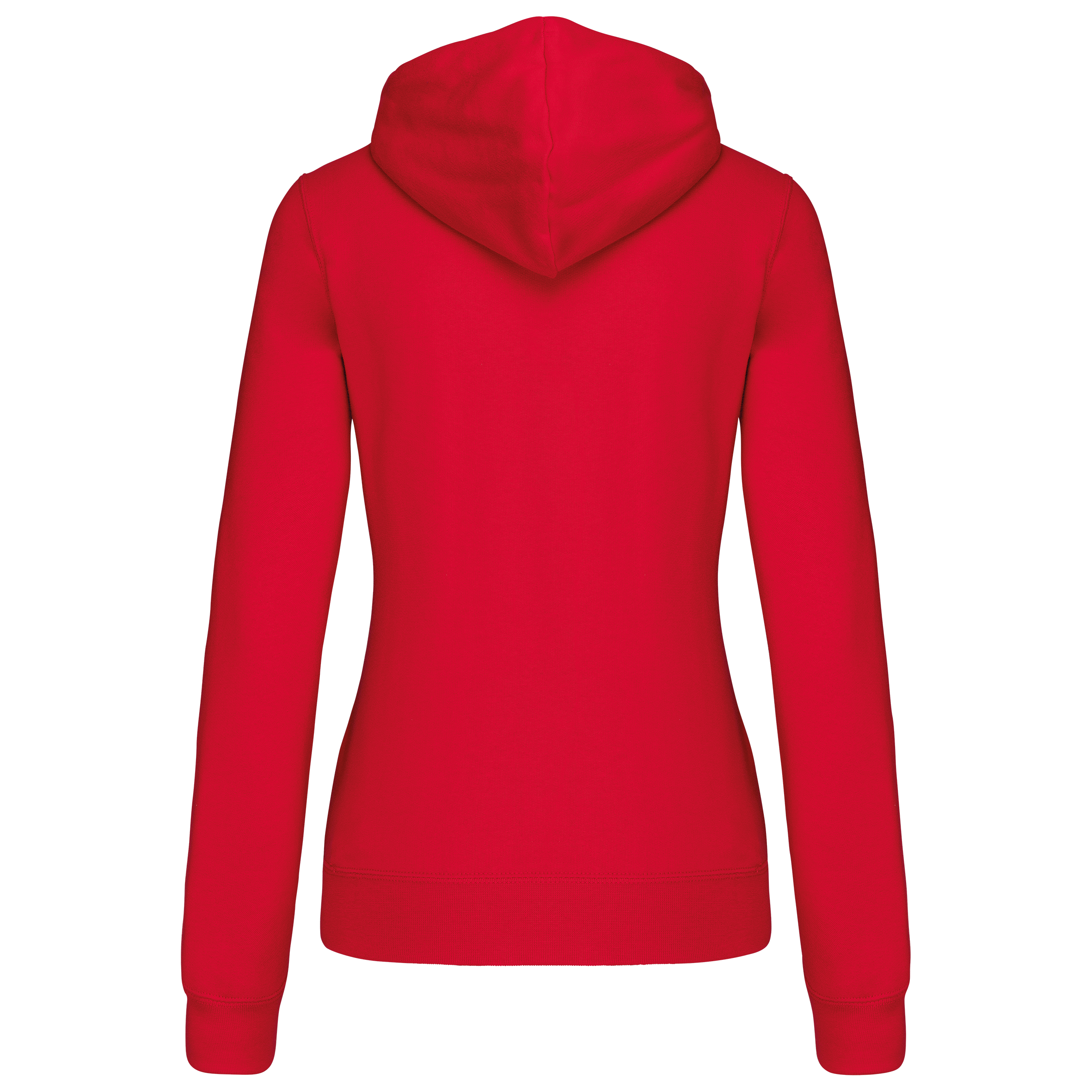 DAMEN-KAPUZENSWEATSHIRT BICOLOR mit Reißverschluss