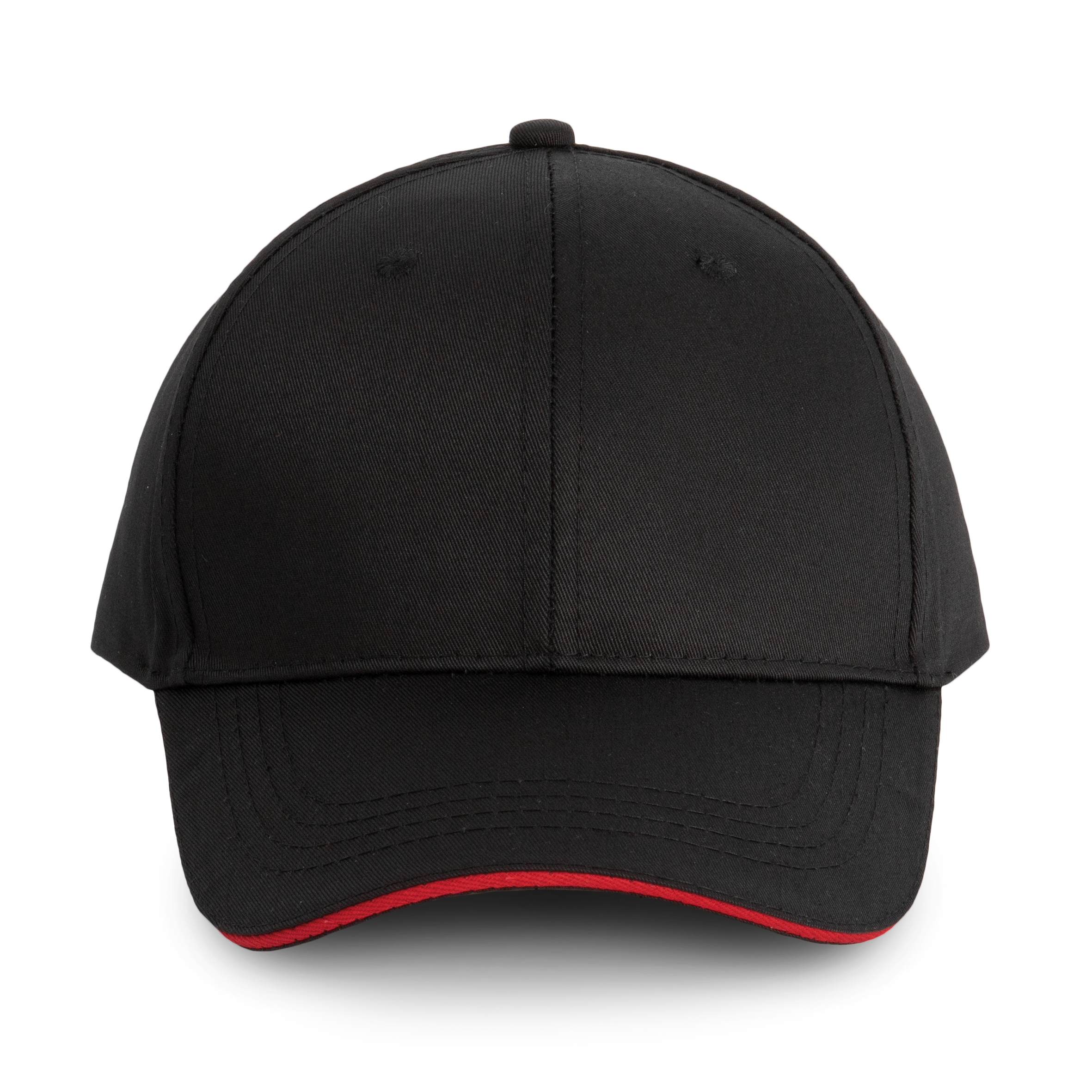 6-Panel-Cap mit Kontrast-Sandwichschirm OEKO-TEX® STANDARD 100