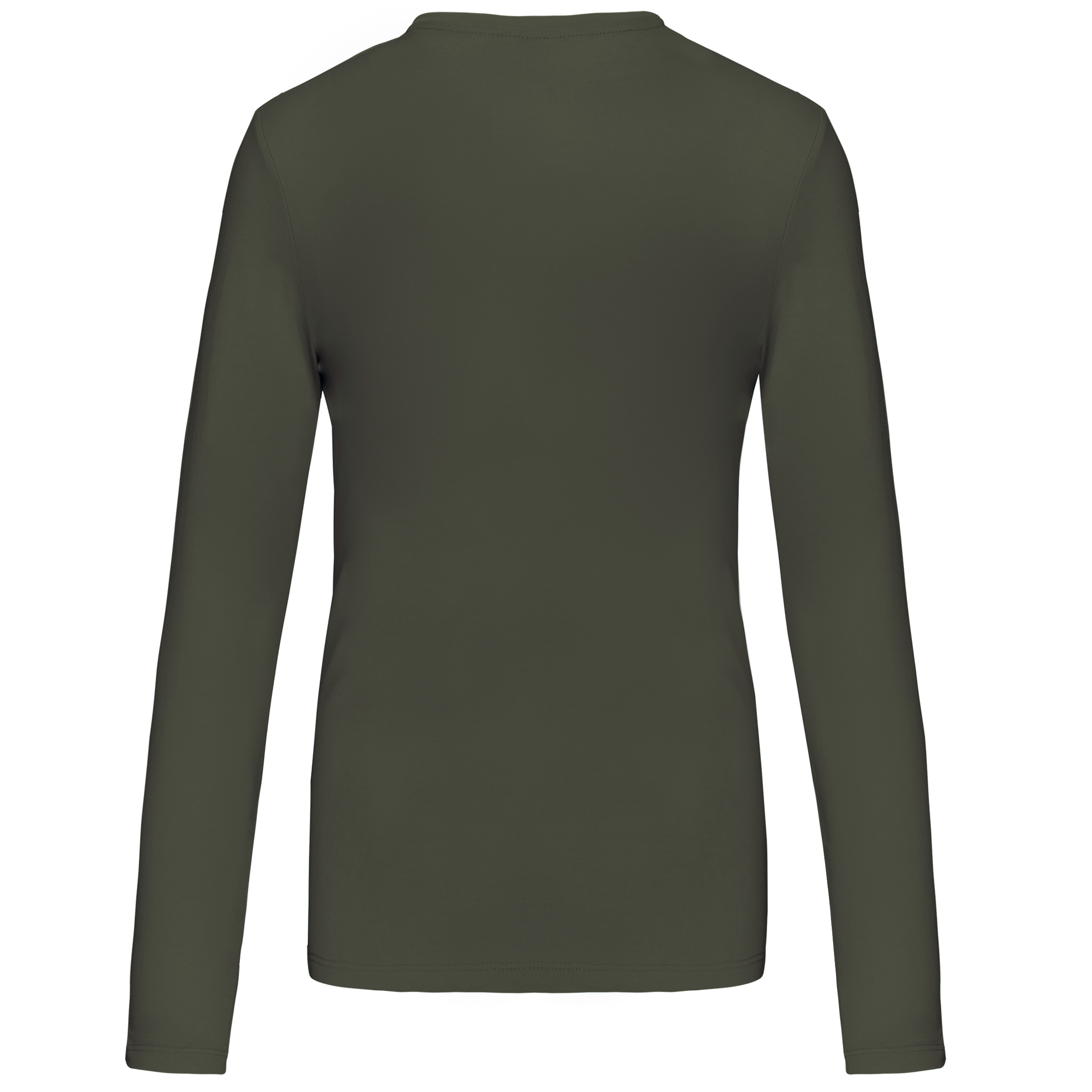Ladies' long-sleeved crew neck T-shirt