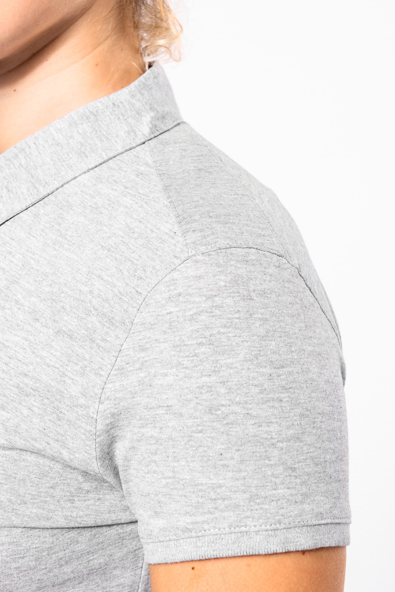 Jersey-Kurzarm-Polohemd für Damen