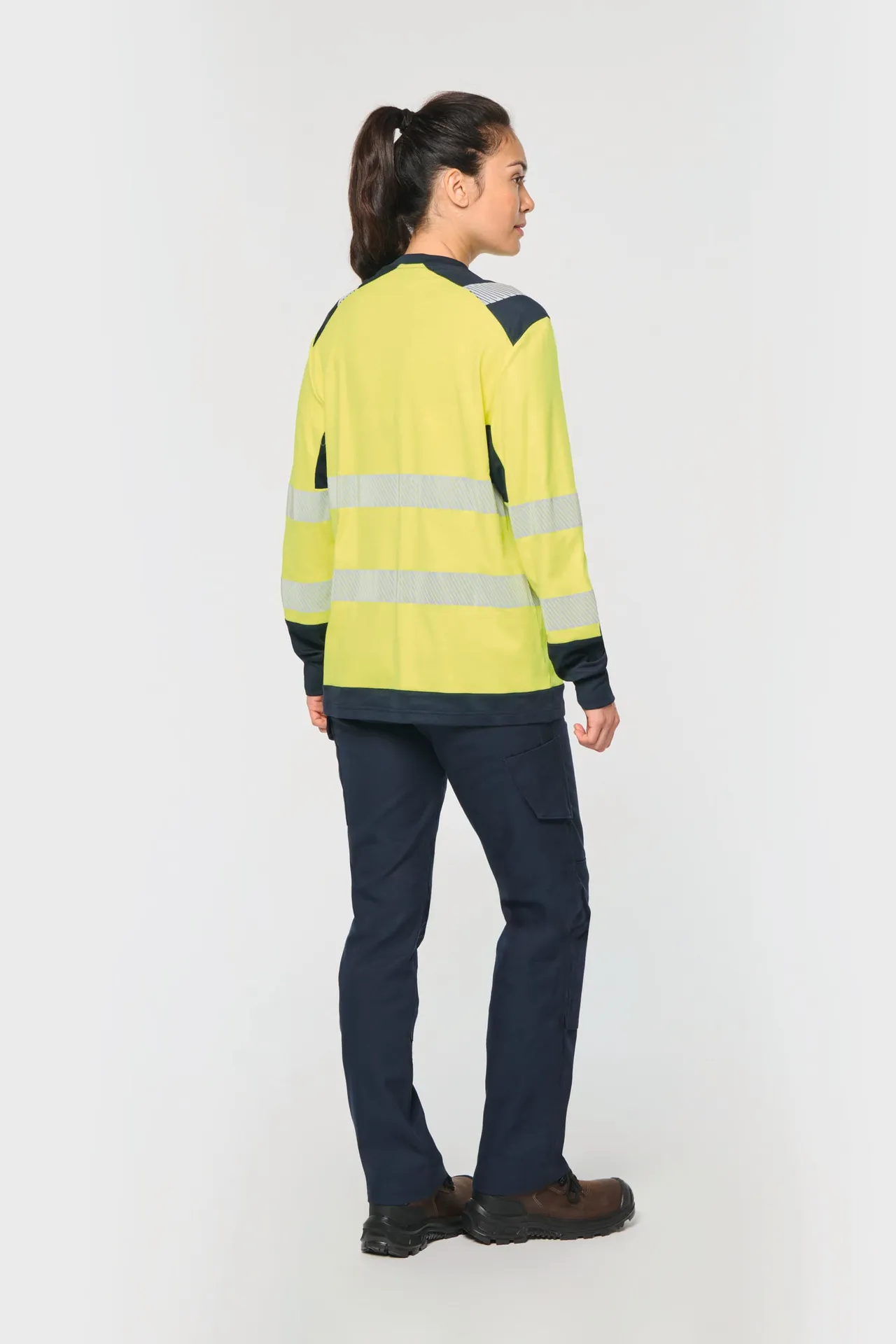 Recyceltes Sicherheits-T-Shirt mit langen Ärmeln