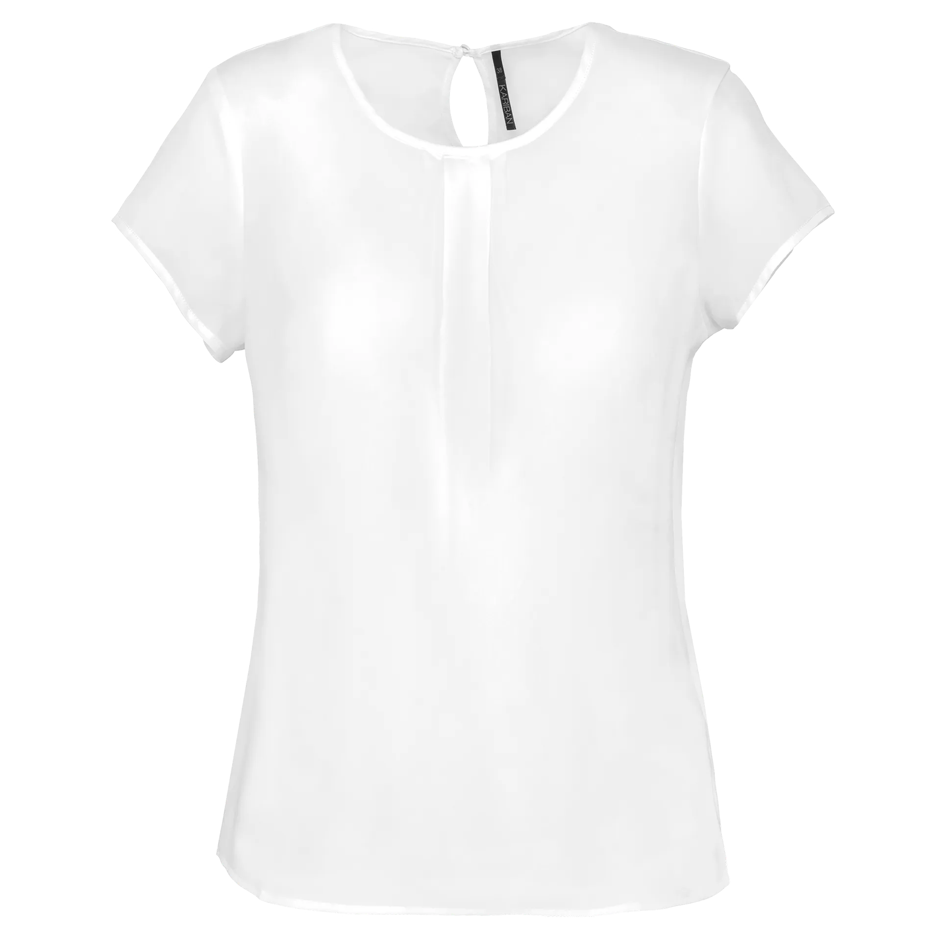 Kurzarm-Kreppbluse für Damen