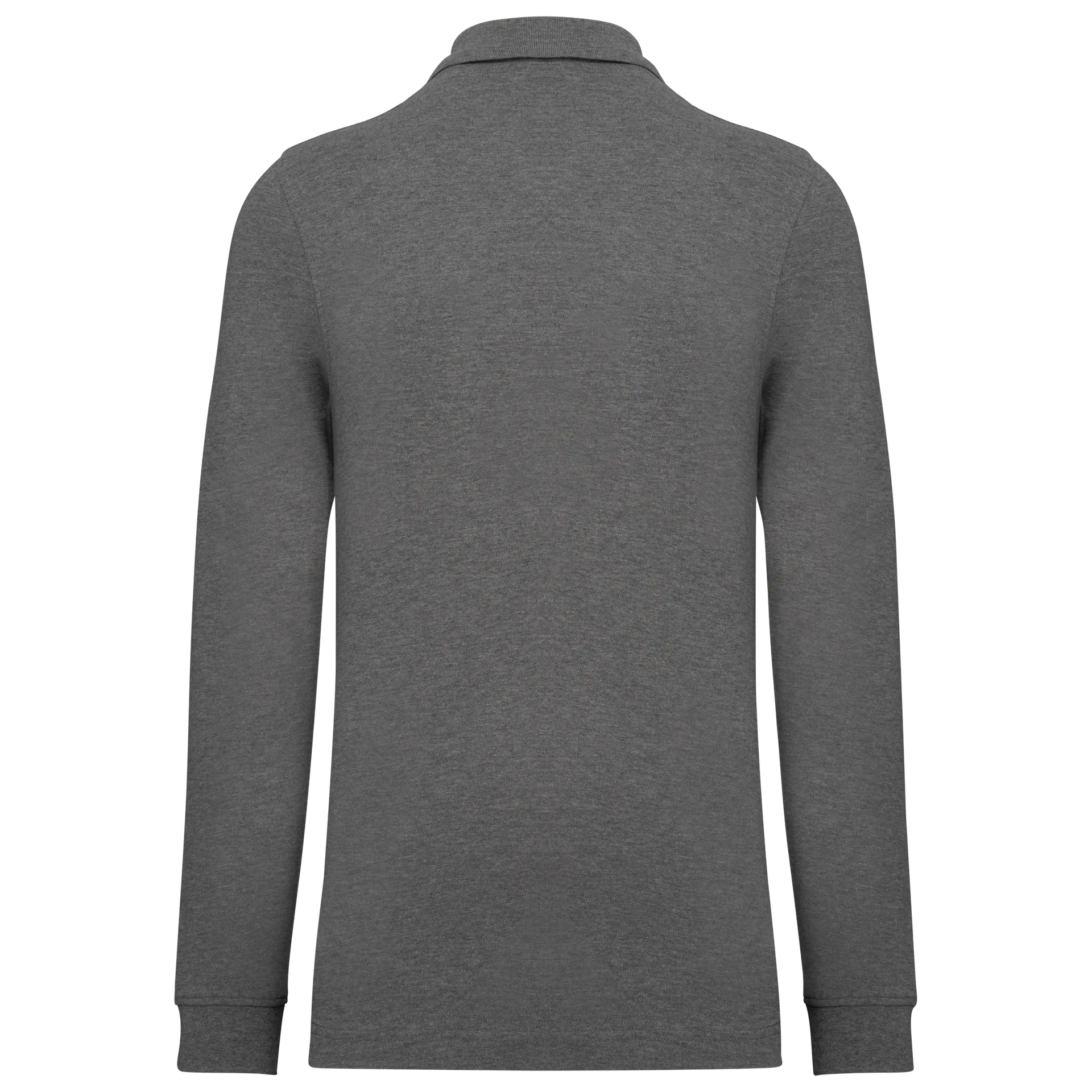 Herren Piqué-Polohemd lange Ärmel Bio-180