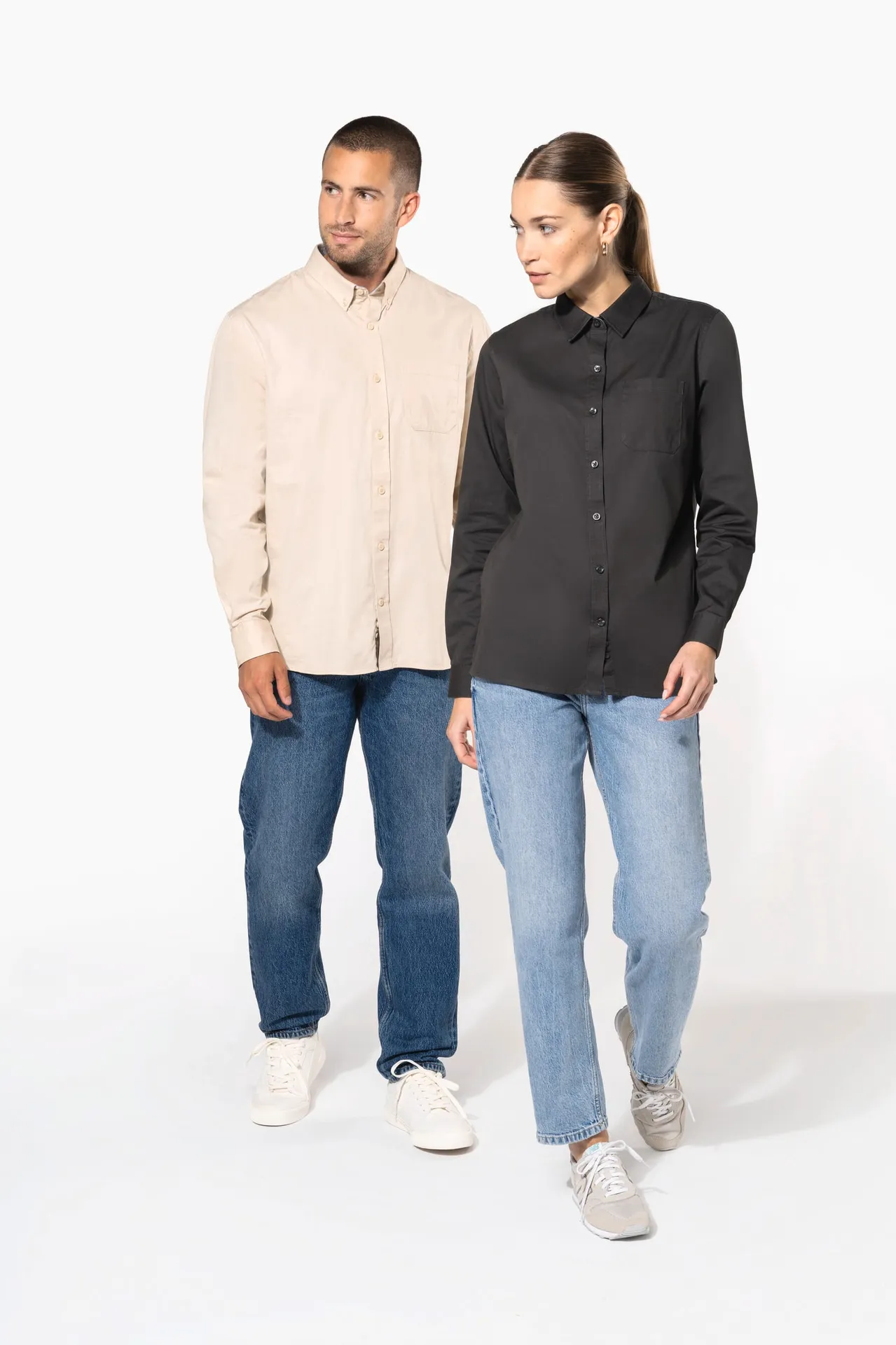 Langarm-Baumwollhemd Nevada für Herren