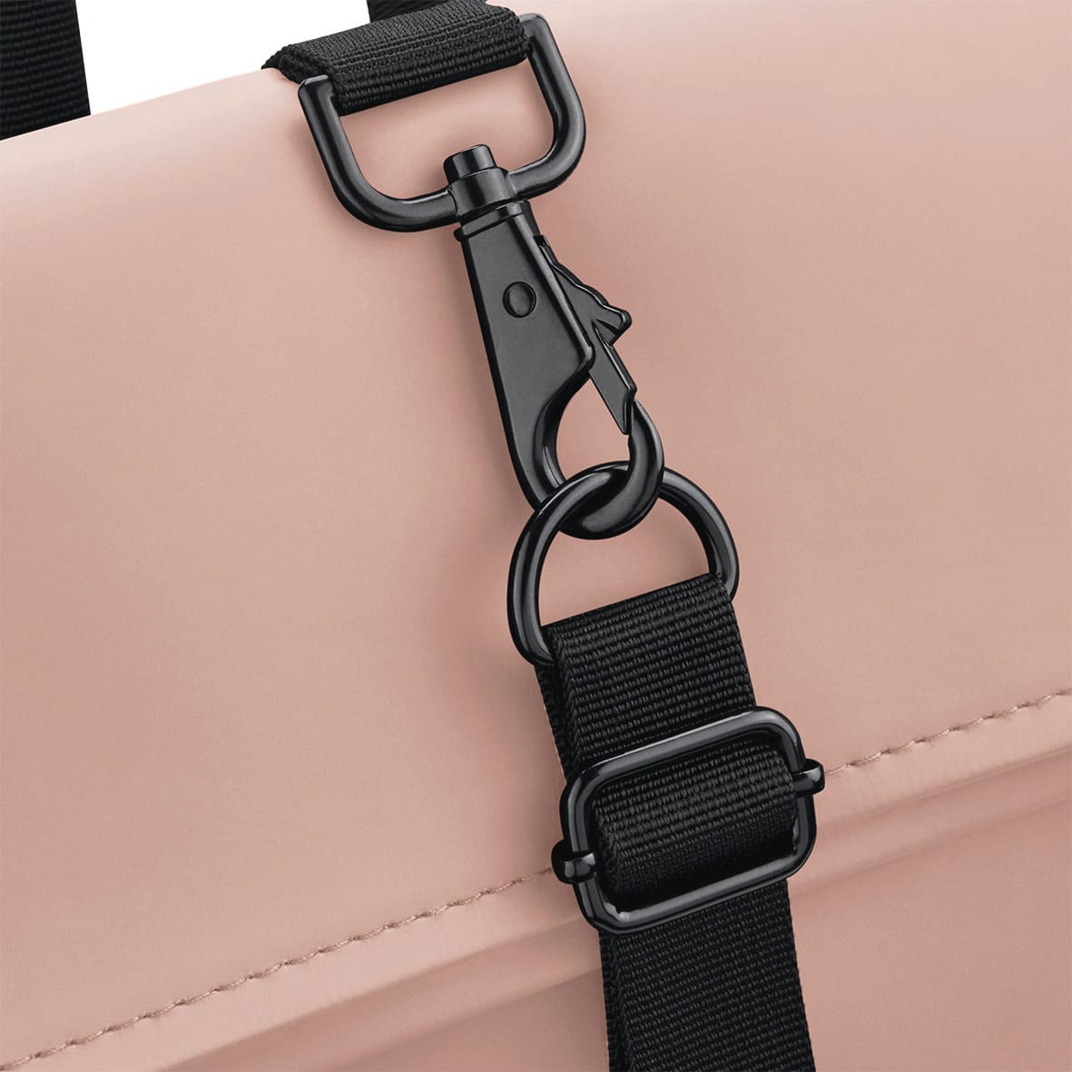Rucksack mit Roll-Top-Klappe aus mattem Polyurethan