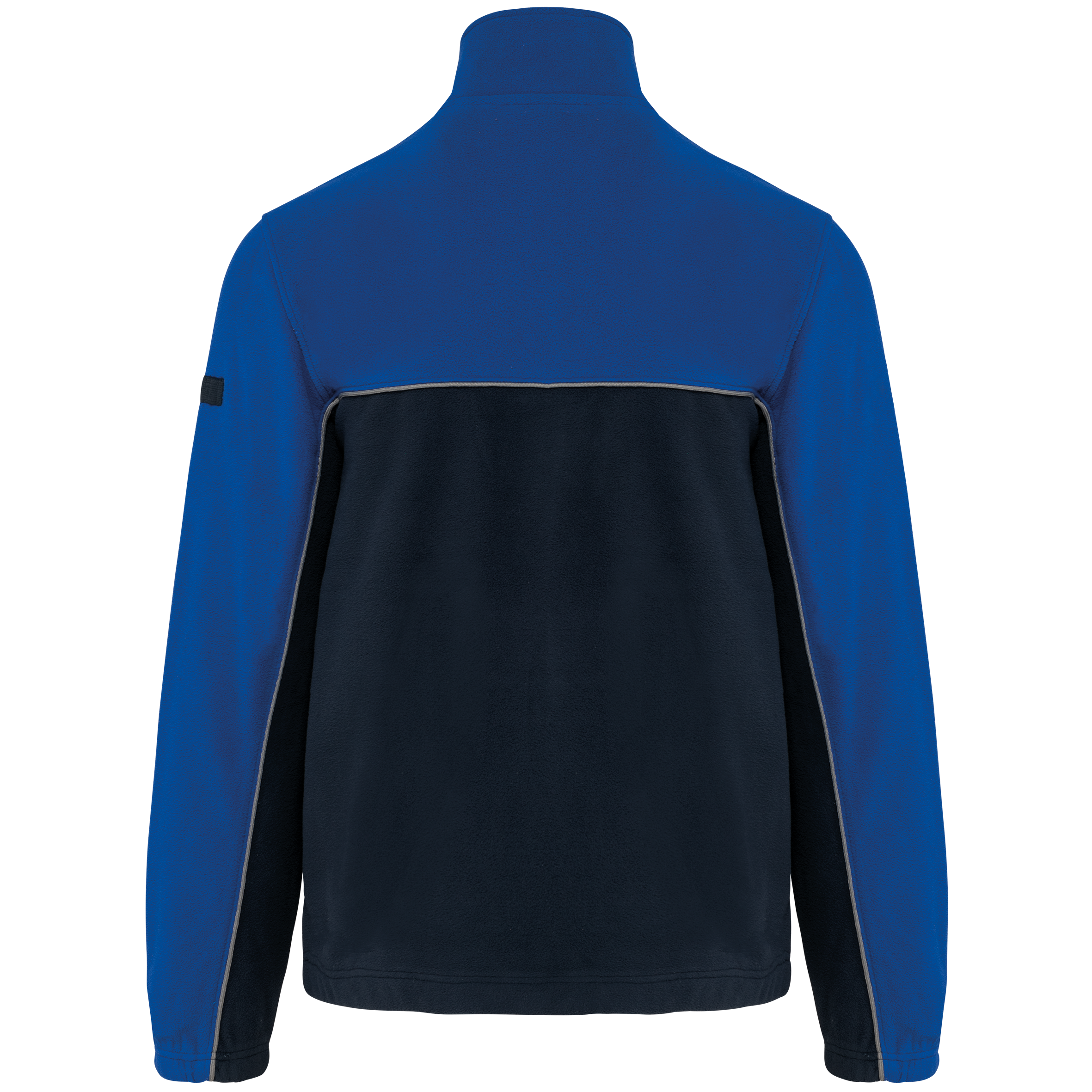 Zweifarbige, umweltfreundliche Unisex-Fleecejacke