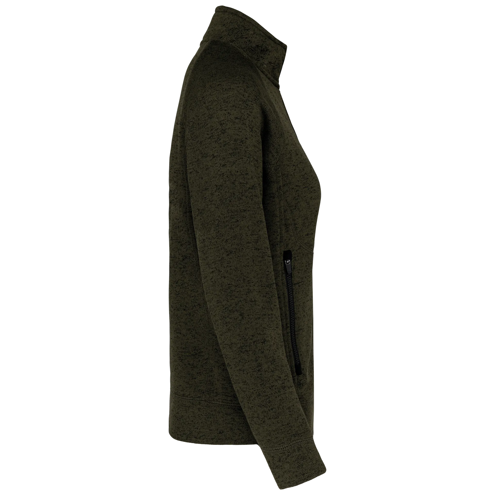 Damen-Weste mit Reißverschluss, aus Chiné