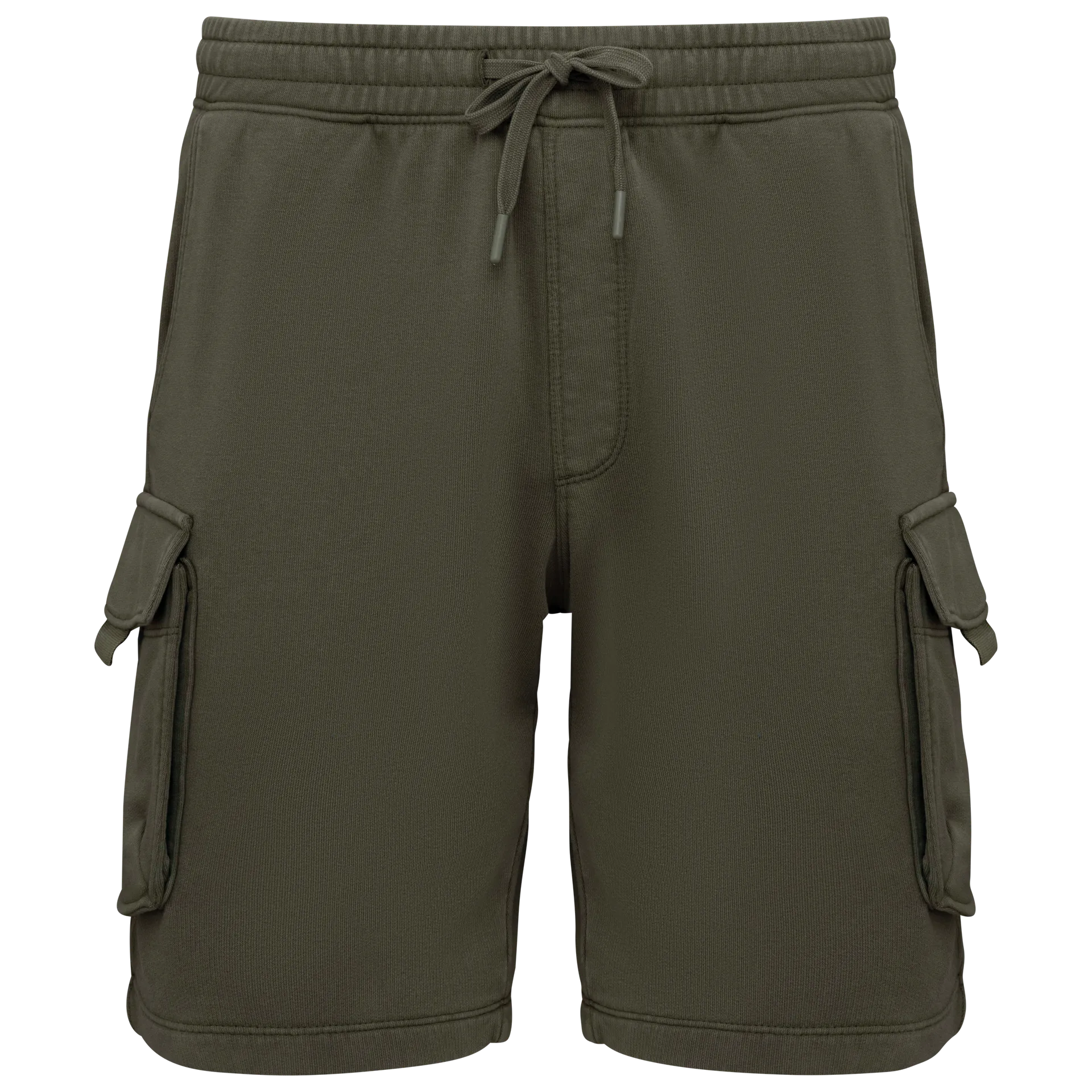 Umweltfreundliche ausgewaschene French Terry Cargo-Shorts für Herren