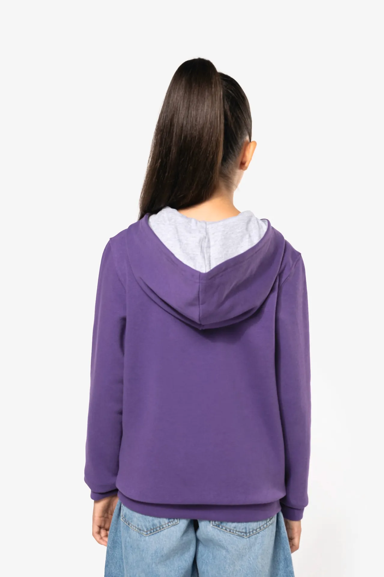 Kinder Kapuzenshirt Bicolor