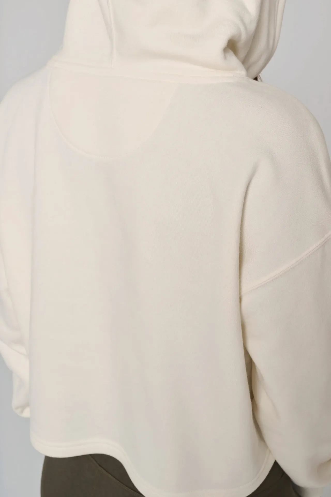 Damen Cropped-Sweatshirt mit Kapuze