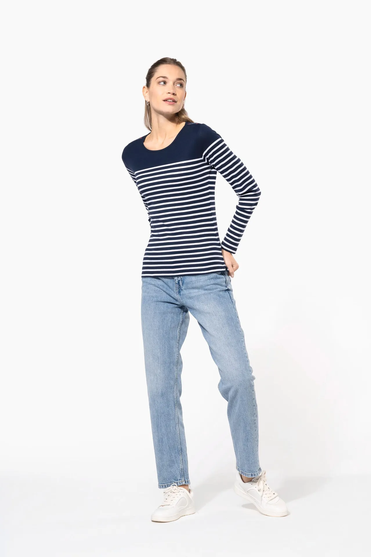 Damen-Marineshirt Langarm
