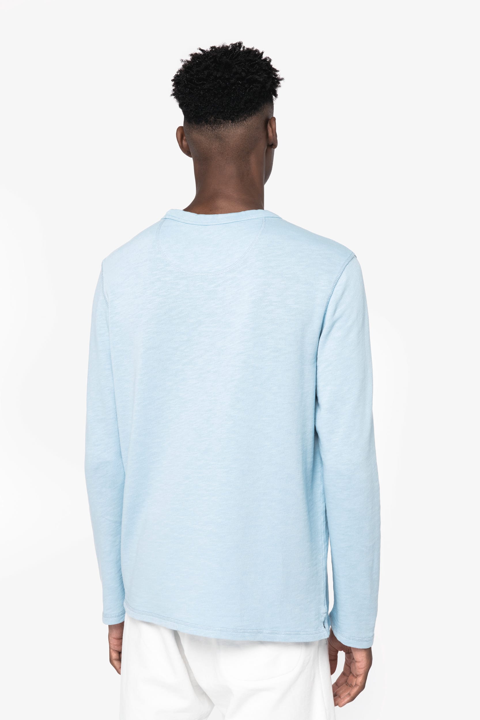 Ausgewaschenes umweltfreundliches Unisex Sweatshirt mit Rundhalsausschnitt aus French Terry