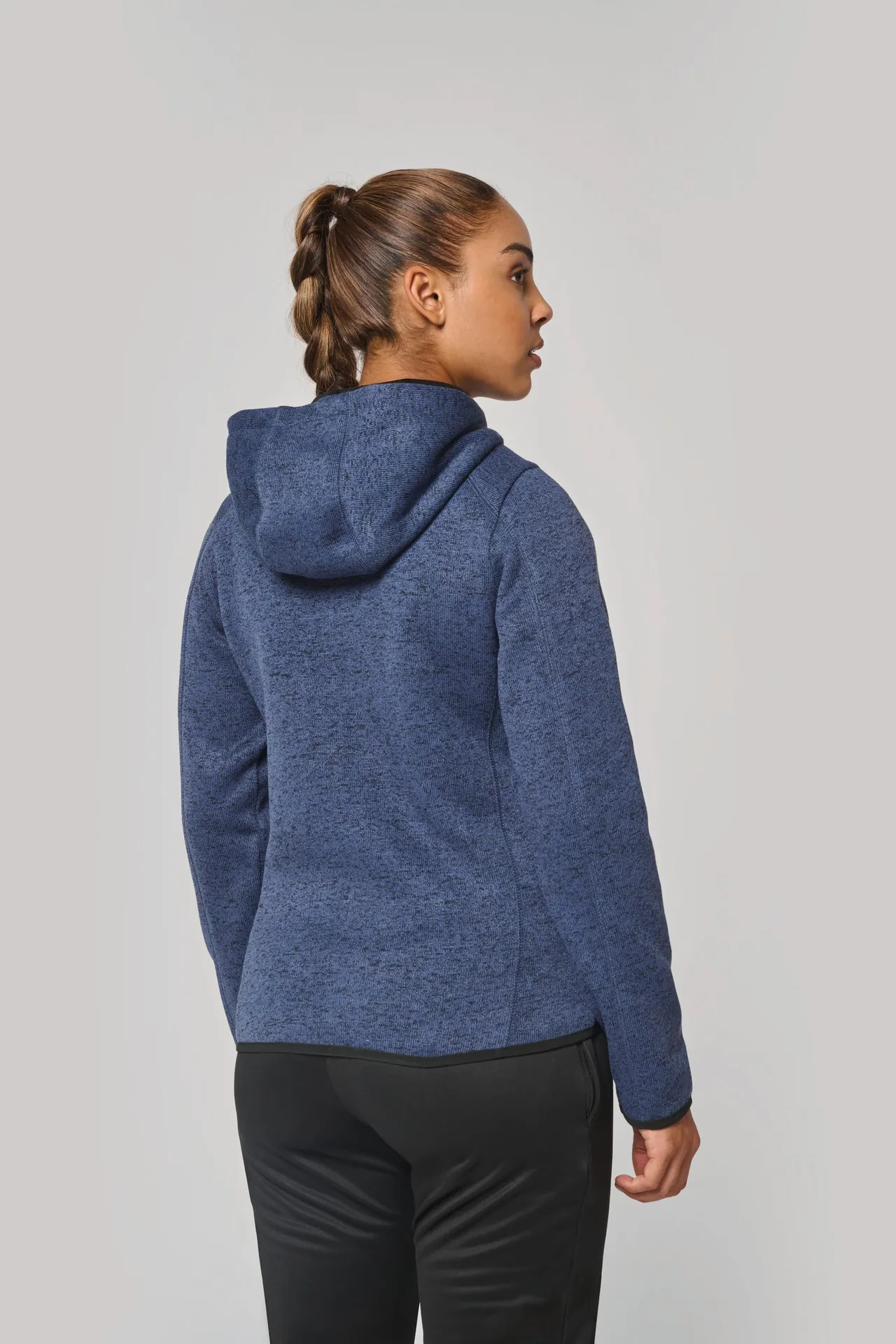 Damen-Hoodie aus Chiné
