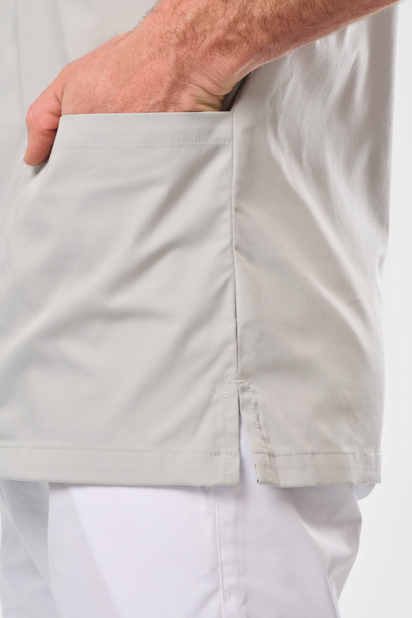 Kurzärmlige Unisex-Tunika aus Baumwollpolyester