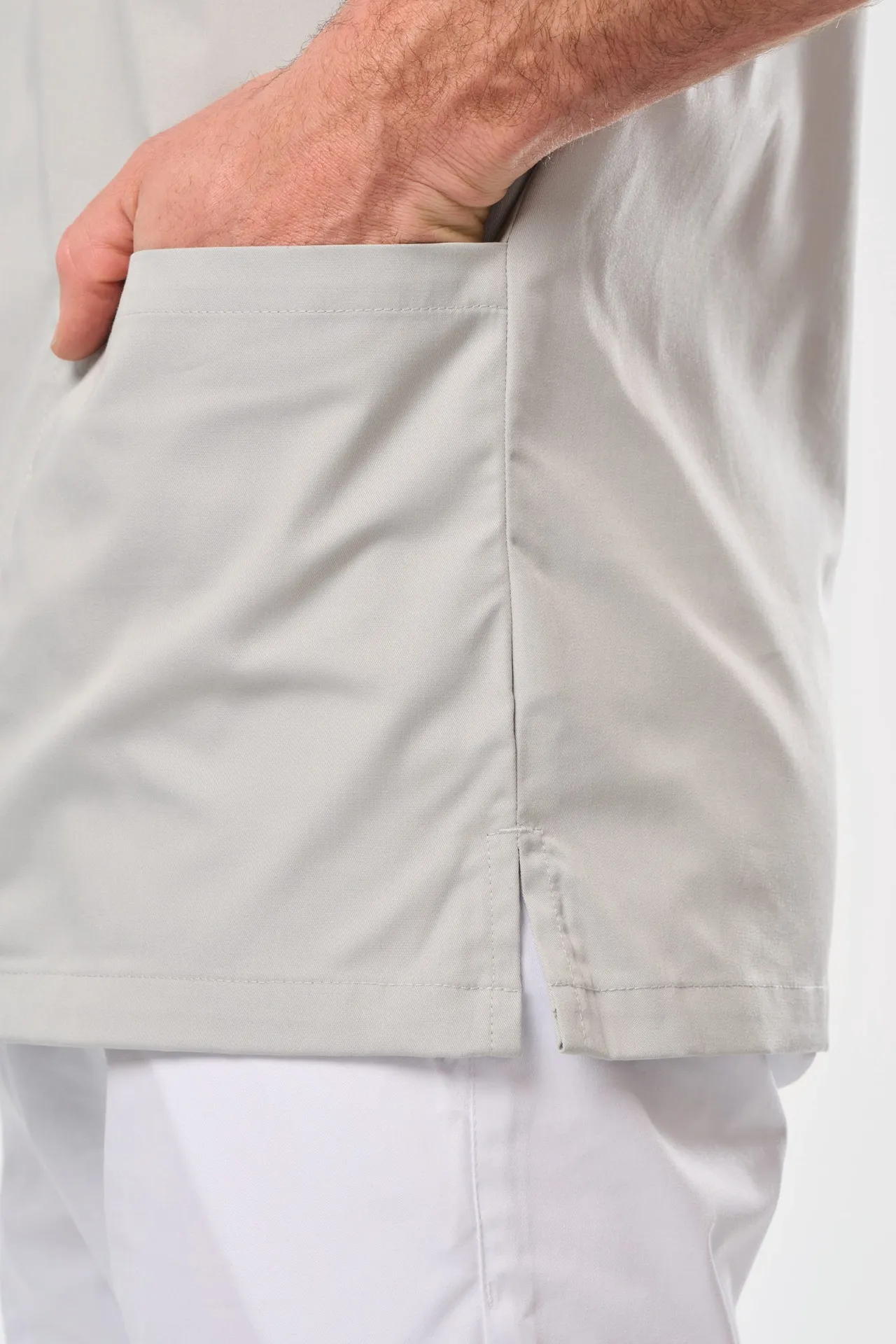 Kurzärmlige Unisex-Tunika aus Baumwollpolyester