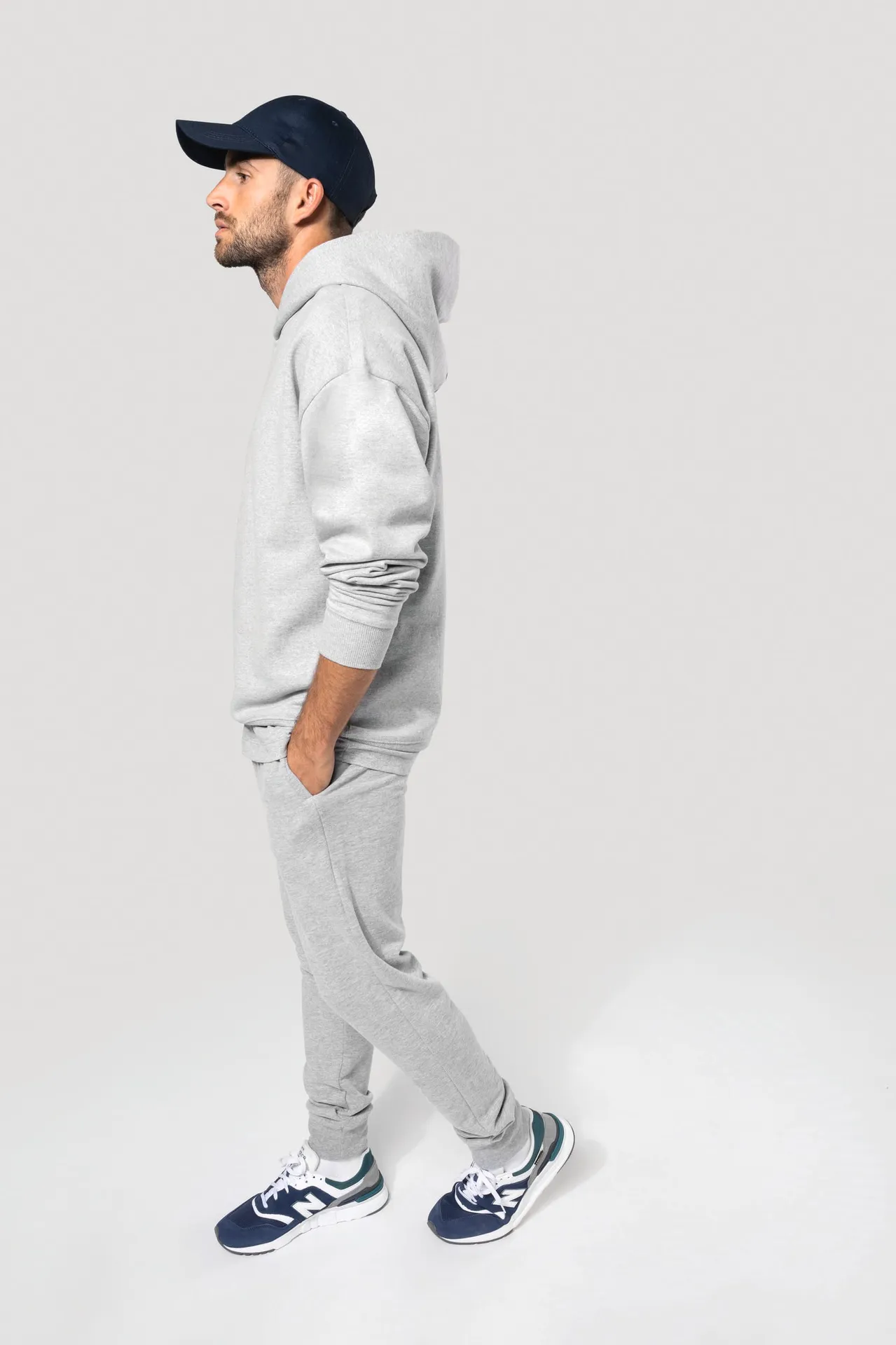 Umweltfreundliche Herrenhose aus ungebürstetem Molton